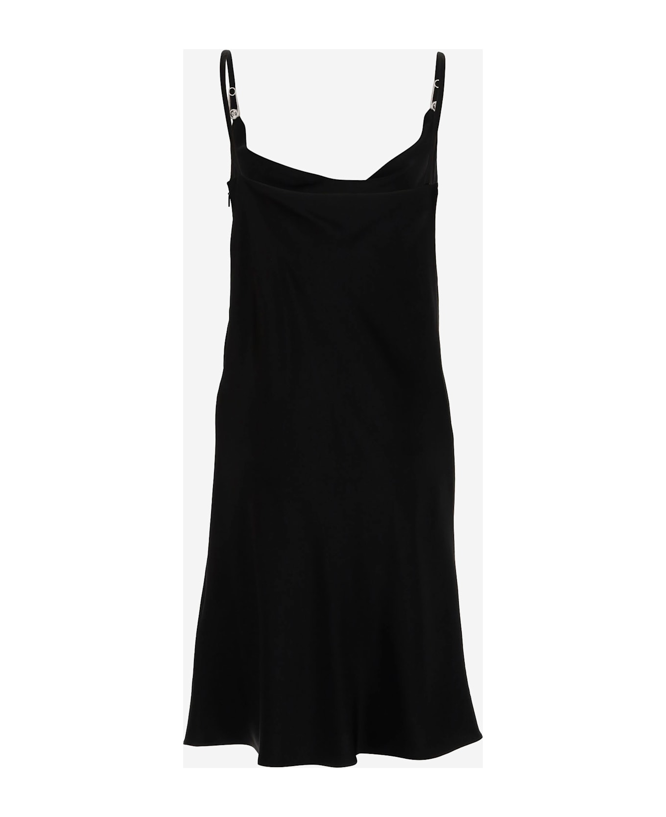 Versace Mini Dress Enver Satin - BLACK