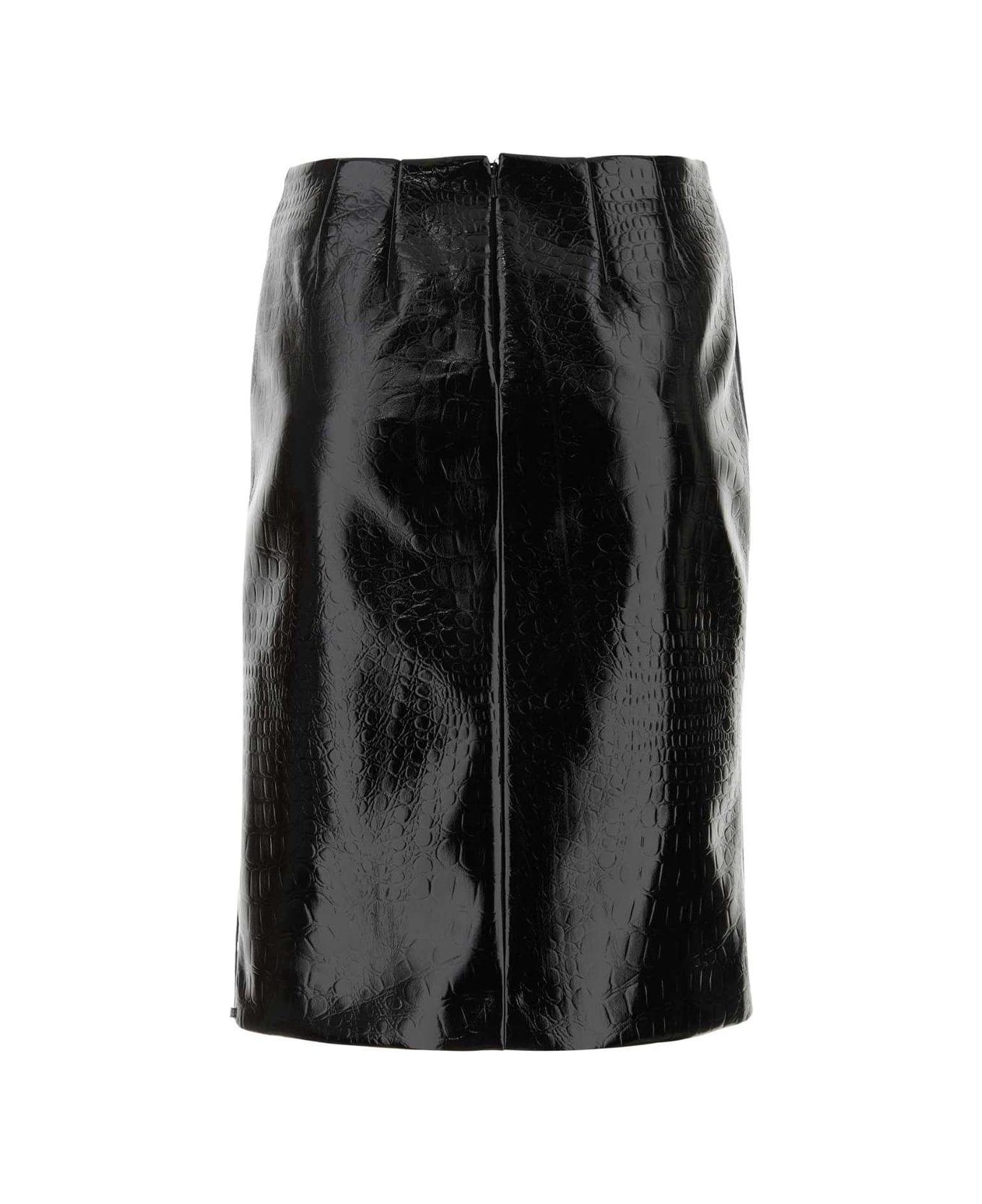 SportMax Zip Detailed High Waist Skirt - Black