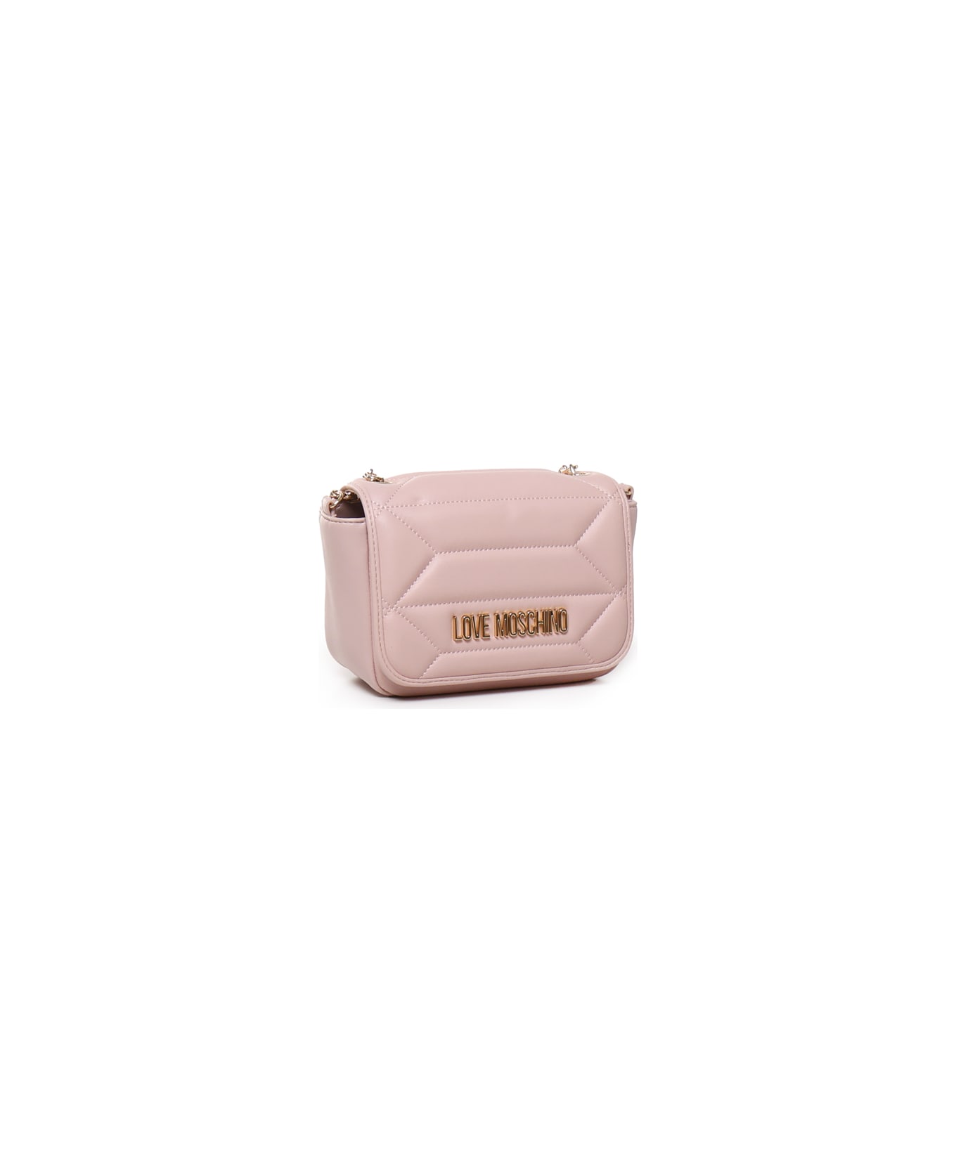 Love Moschino Shoulder Bag In Ecoleather - Powder pink