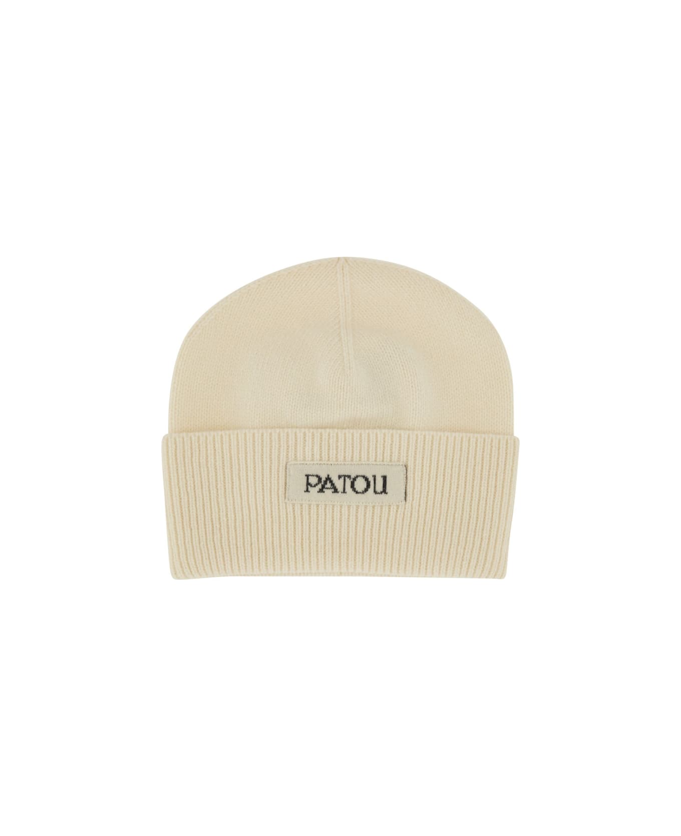 Patou Cap With Label And Logo - WHITE
