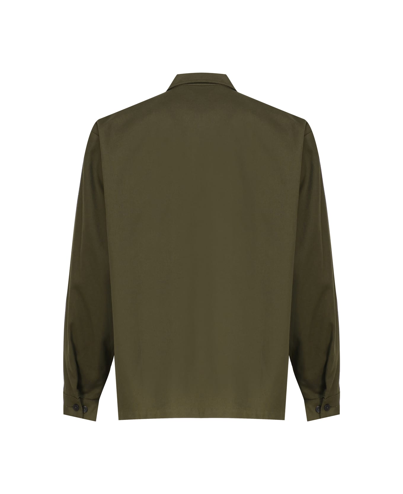 Marni Workwear Shirt In Cotton Blended - Leaf green