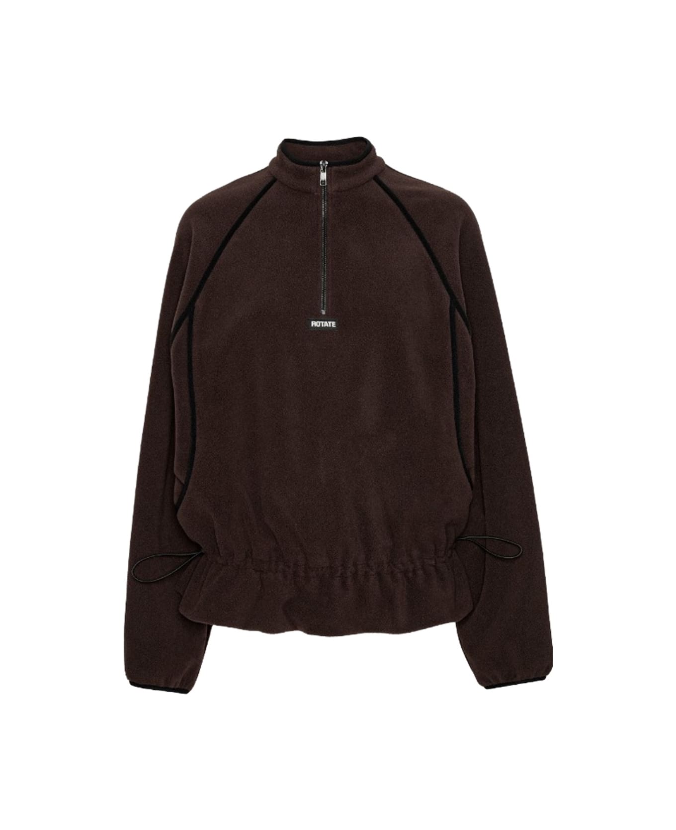 Rotate by Birger Christensen Pile Sweatshirt. - BROWN
