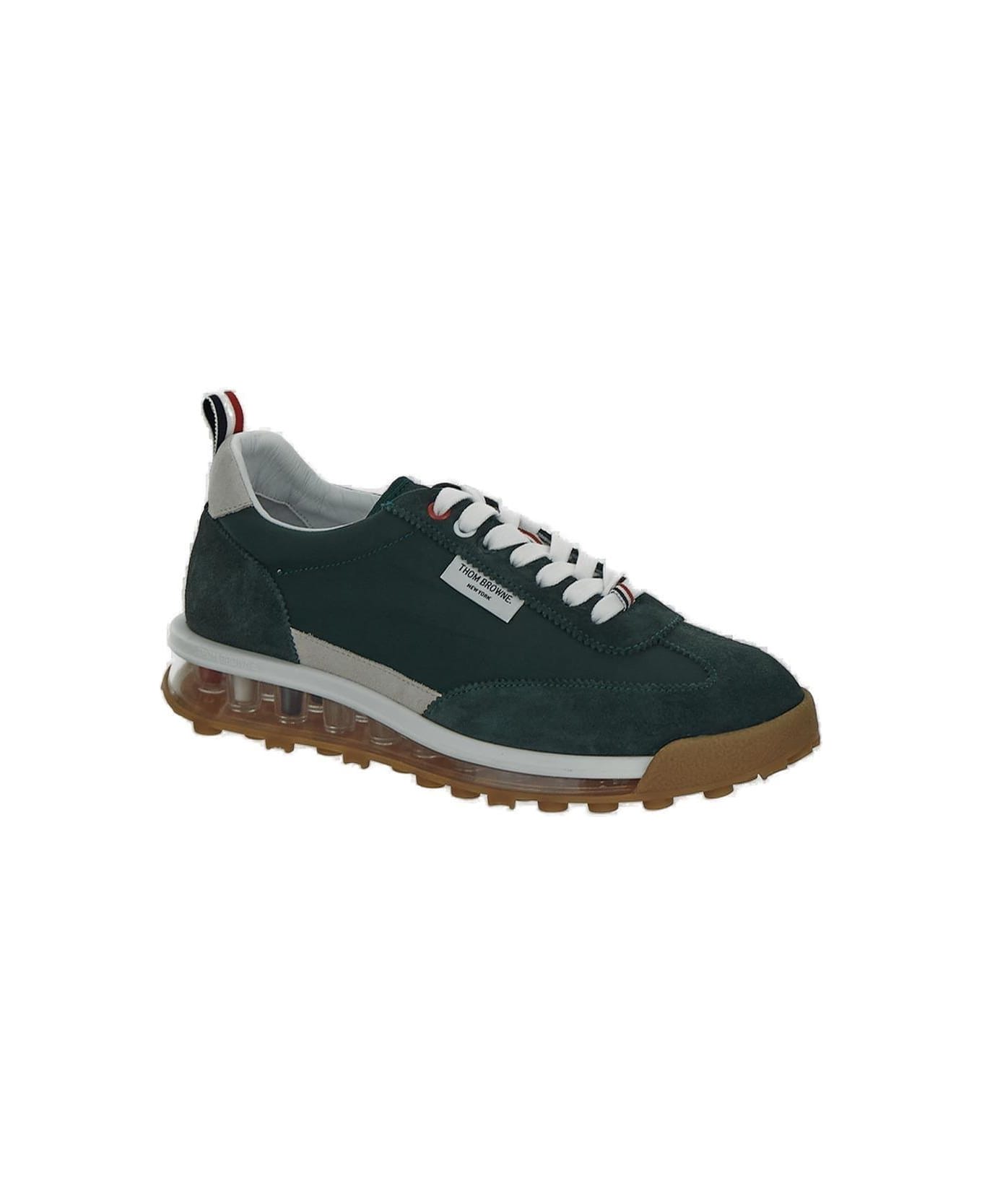 Thom Browne Translucentsole Laceup Sneakers - GREEN