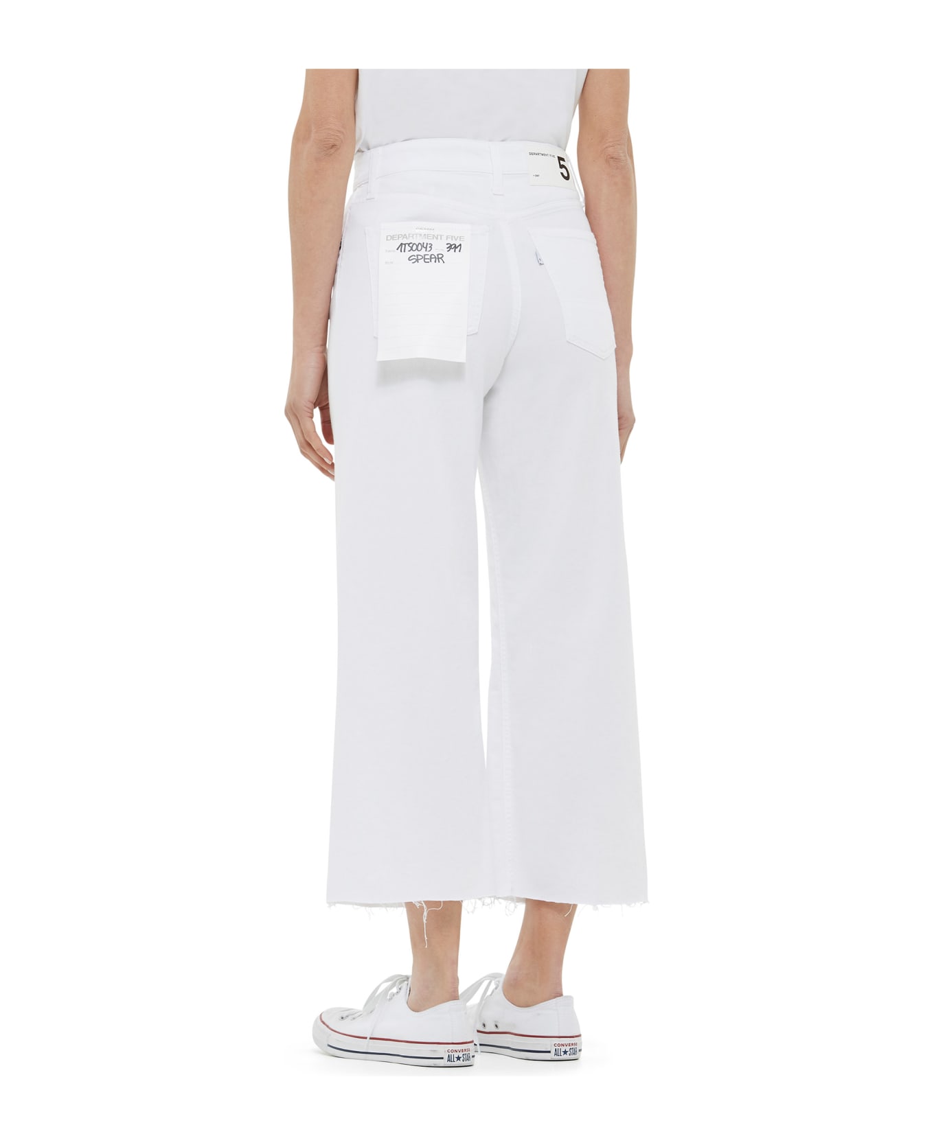 Department Five SPEAR Wide-leg cropped trousers - BIANCO OTTICO