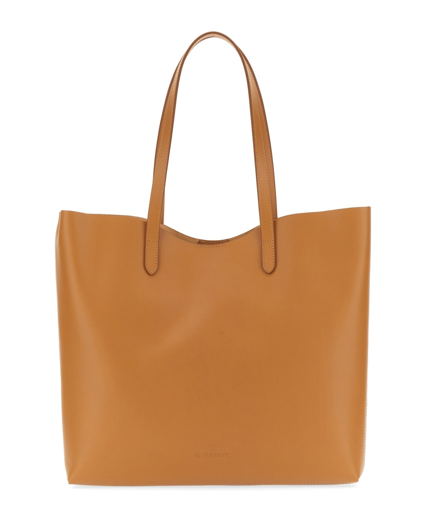 Il Bisonte Shopper Bag With Logo - CUOIO