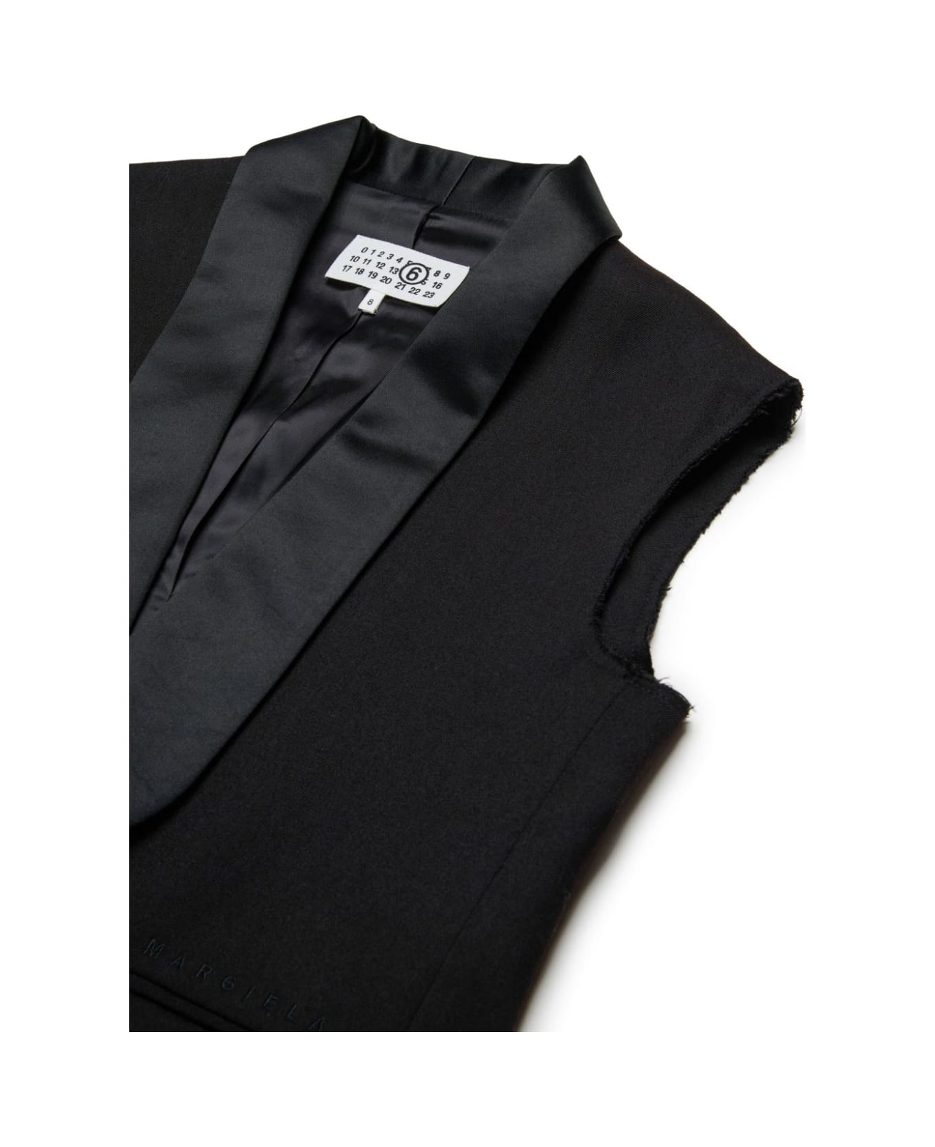 ジャケット MM6 MAISON MARGIELA SLEEVELESS JACKET SLEEVELESS JACKET BLACK - MM6 MAISON MARGIELA(エムエム
