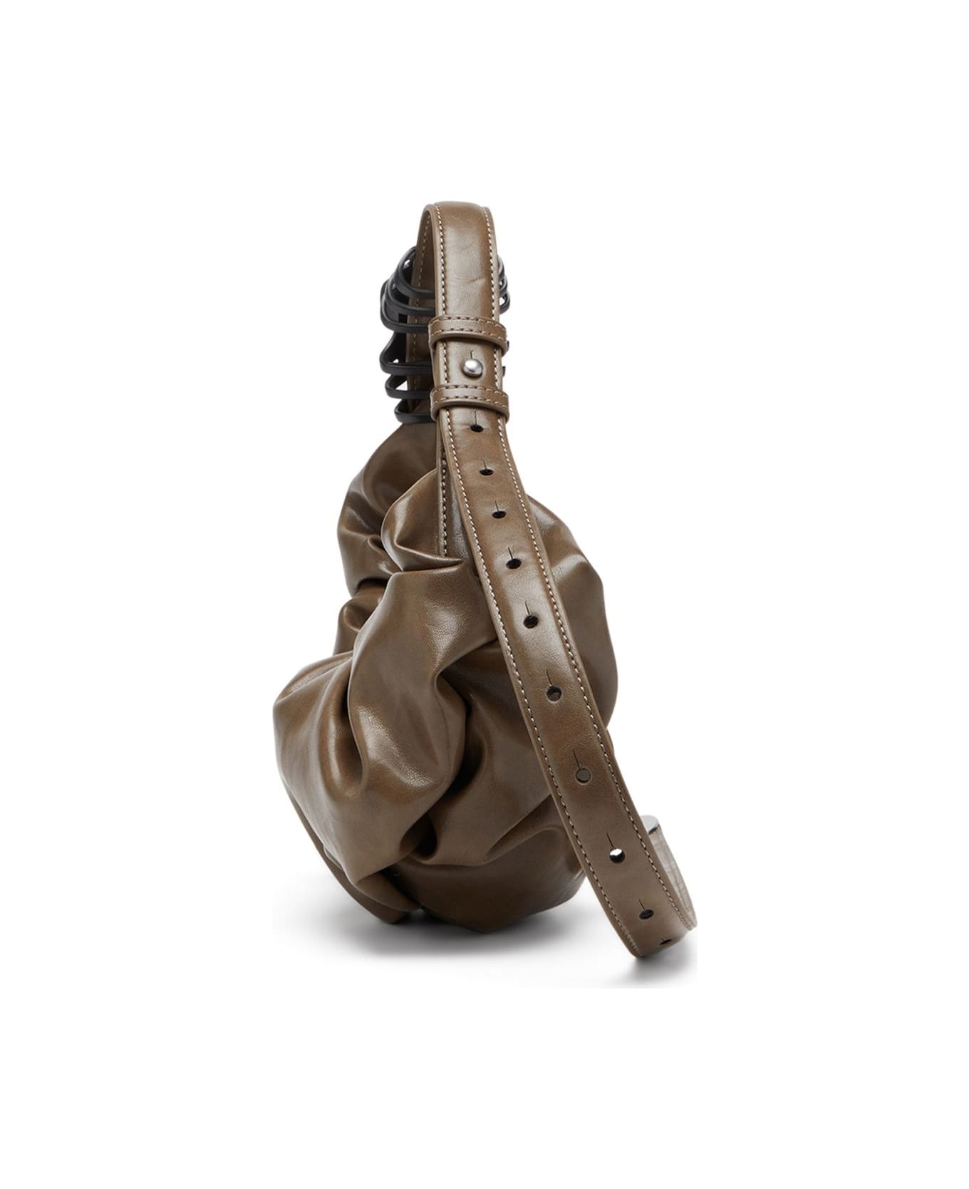 Diesel Grab Small Hobo Bag - Brown