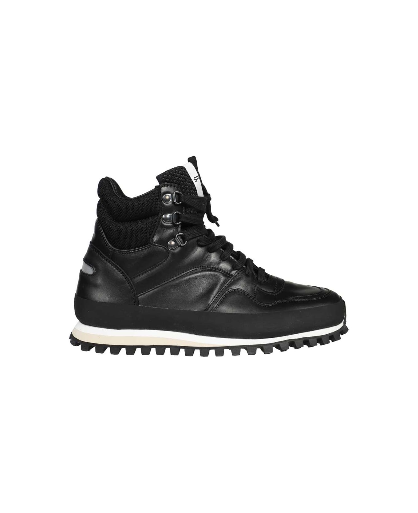 Spalwart Leather Lace-up Boots - black