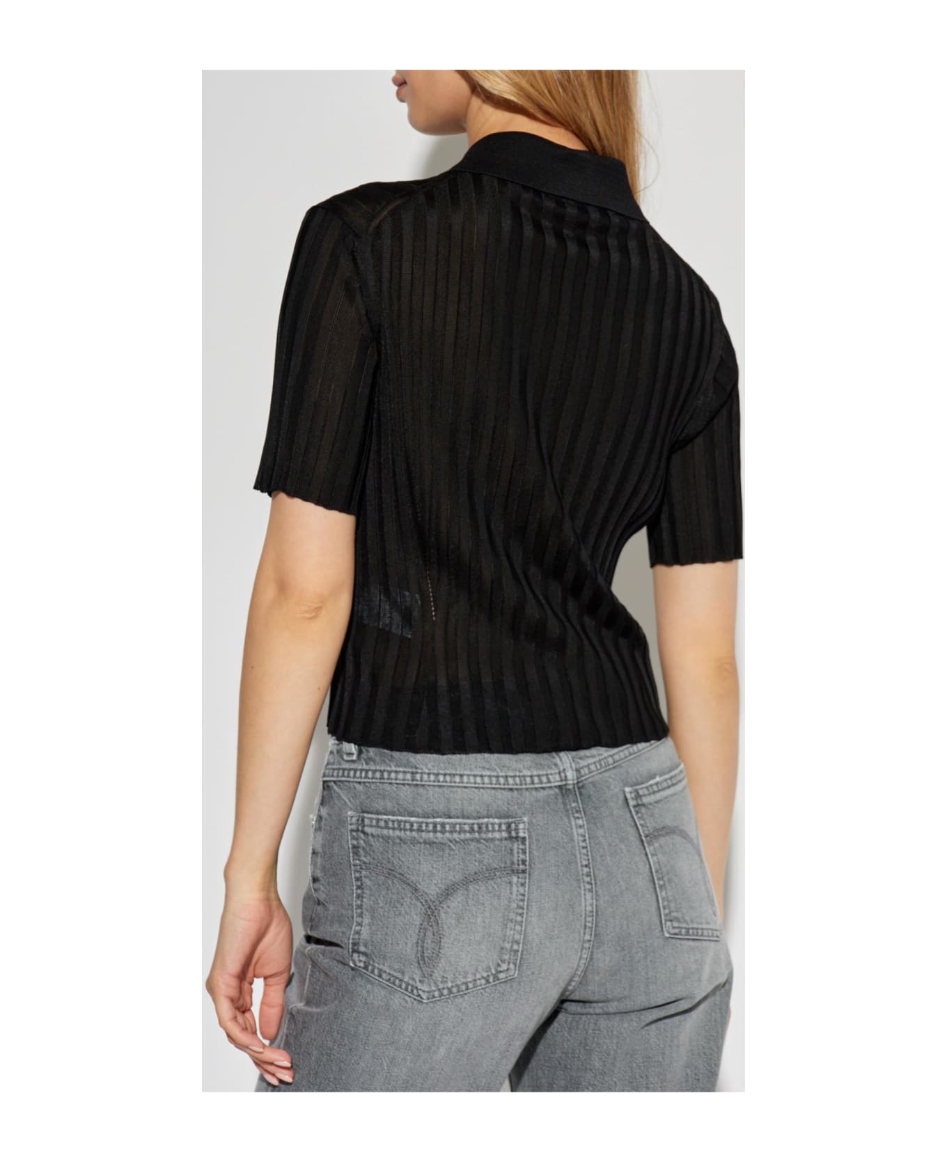 Versace Striped Top - Nero