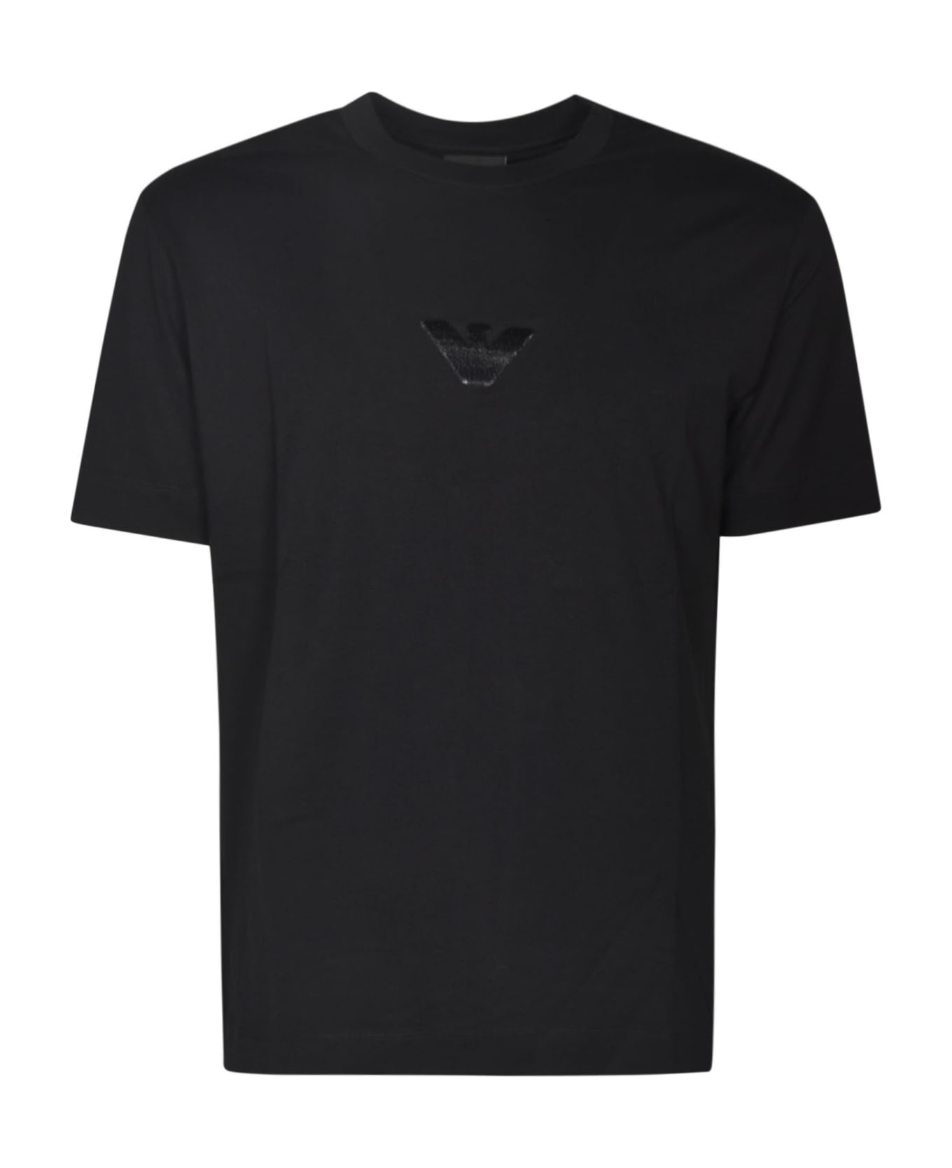 Emporio Armani Logo Detail T-shirt - Black シャツ