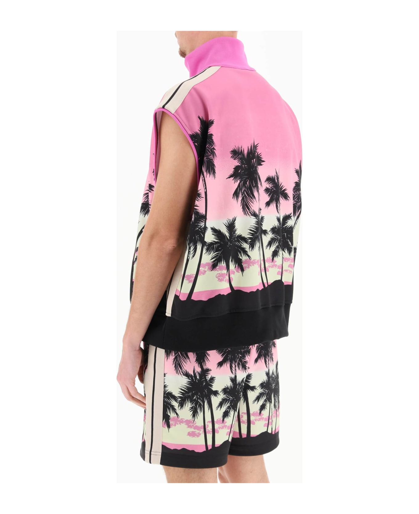 Palm Angels Sunset Track Vest - Pink