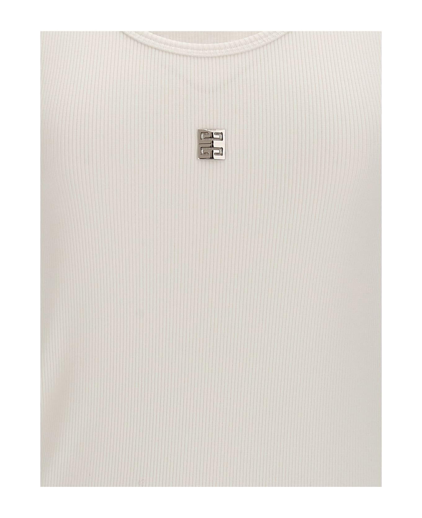 Givenchy Logo Plaque Top - Bianco