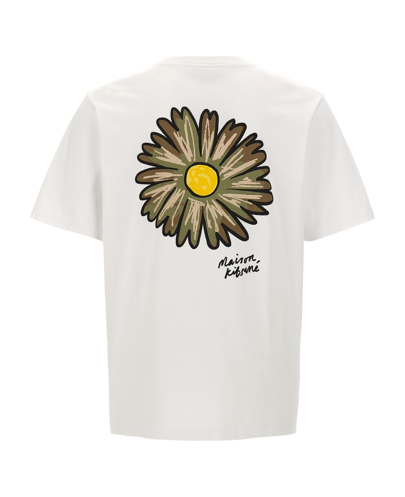 Maison Kitsuné 'floating Flower' T-shirt - White シャツ
