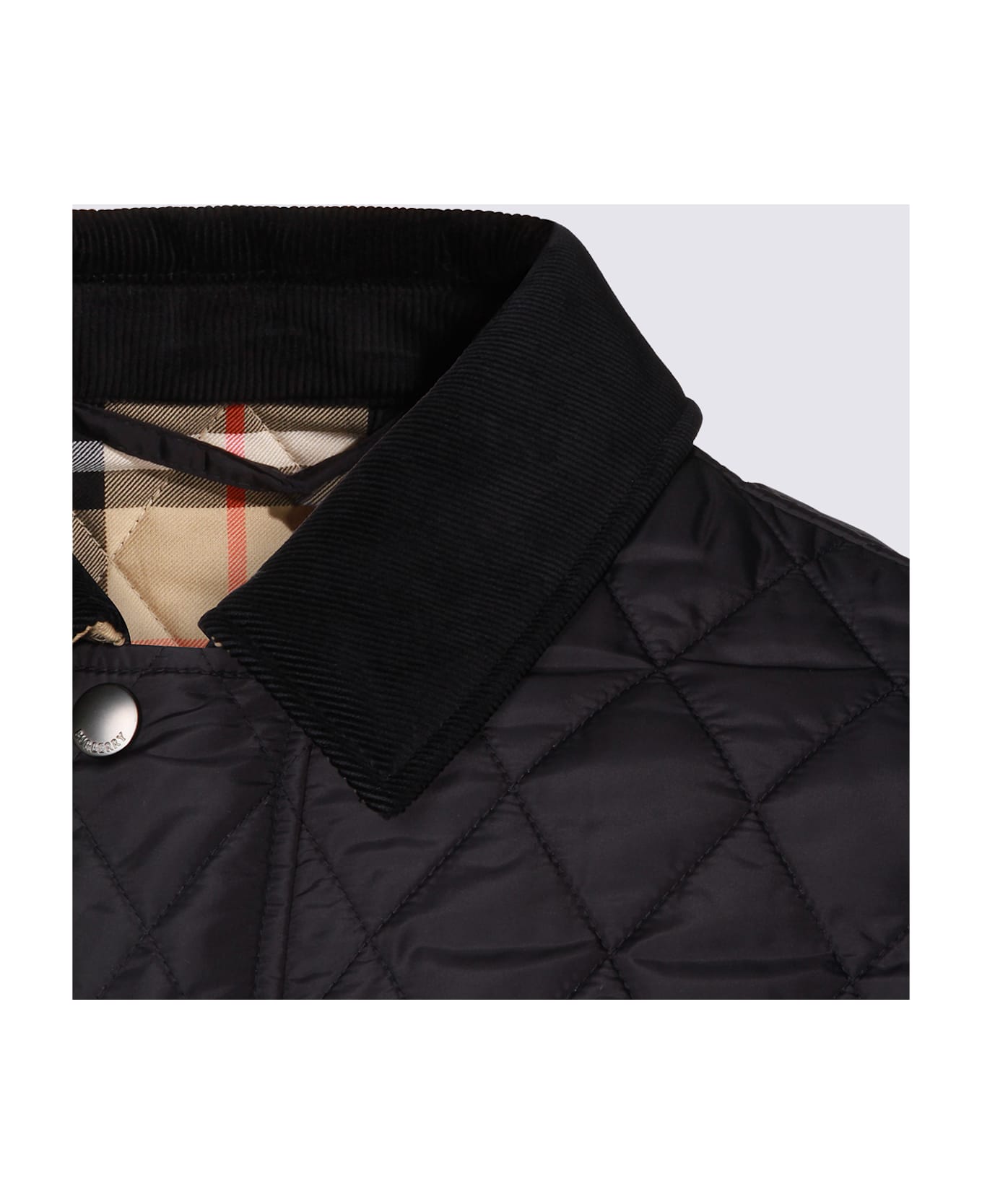 Burberry Black Down Jacket - Black