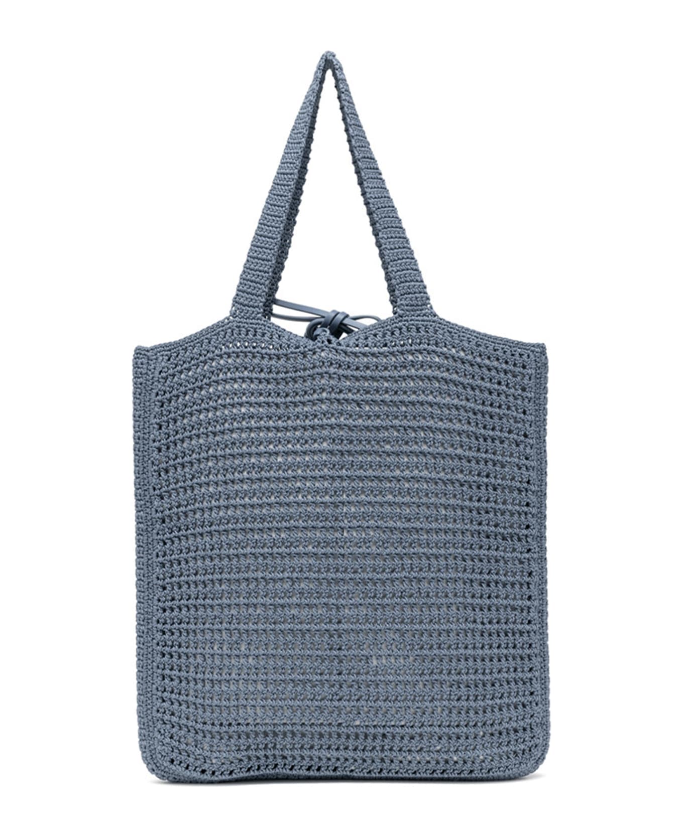Gianni Chiarini Vittoria Bluette Shopping Bag In Crochet Fabric - ARTICO