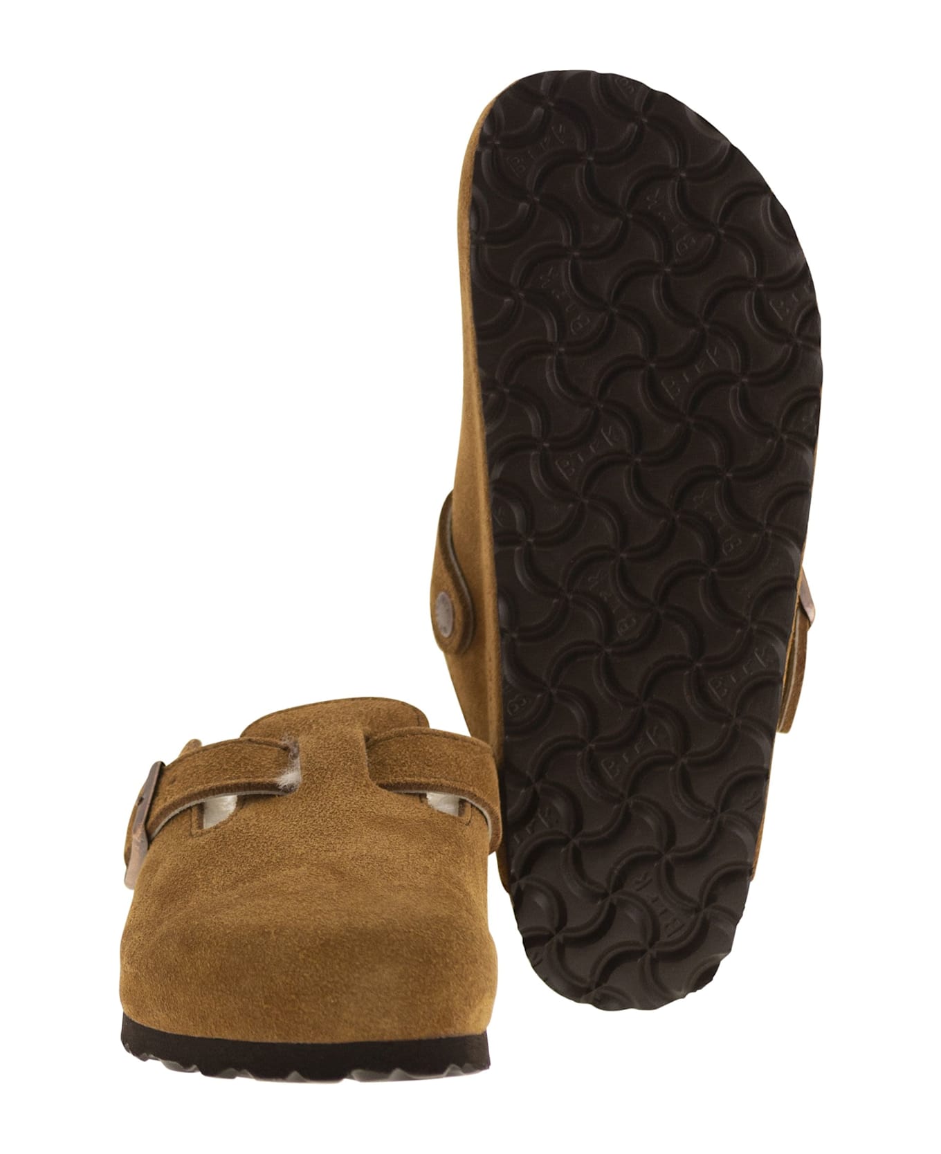 Birkenstock Boston - Sabot With Fur Lining - Brown