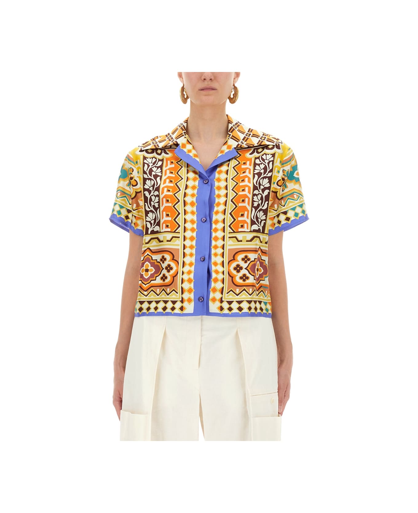Etro Printed Silk Shirt - MULTICOLOUR