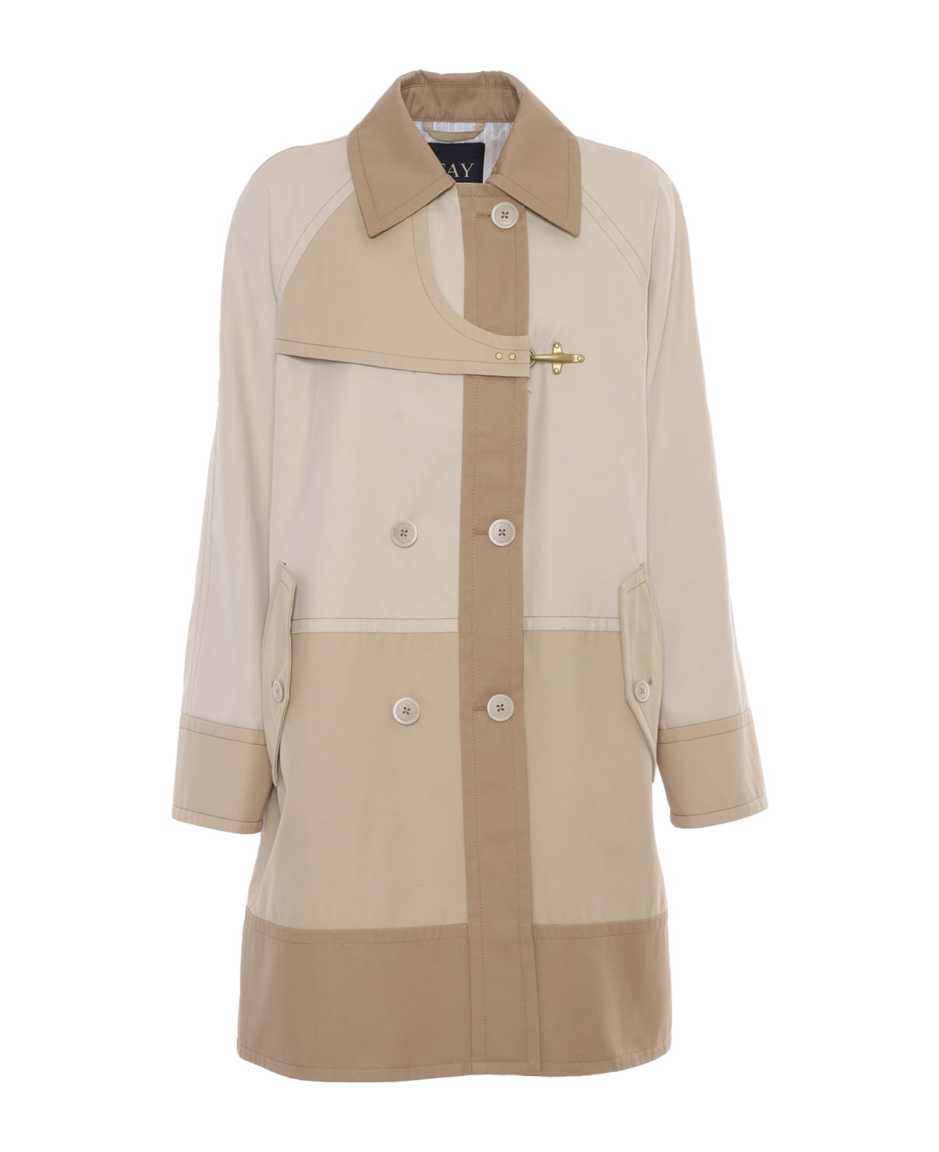 Fay Jaqueline Double-breasted Trench Coat - BEIGE