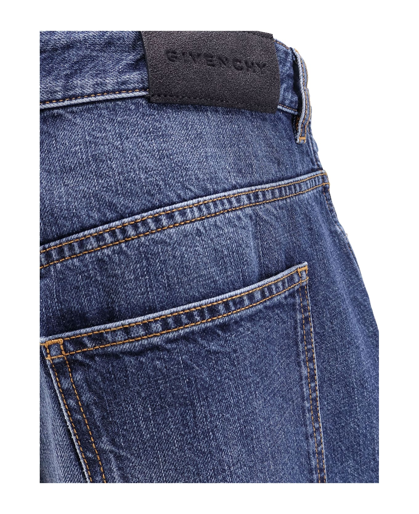 Givenchy Twisted Stone-washed Denim Jeans - Blue デニム