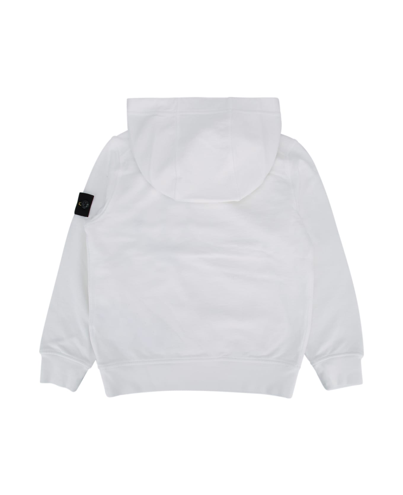 Stone Island Junior Hoodie Sweater - WHITE