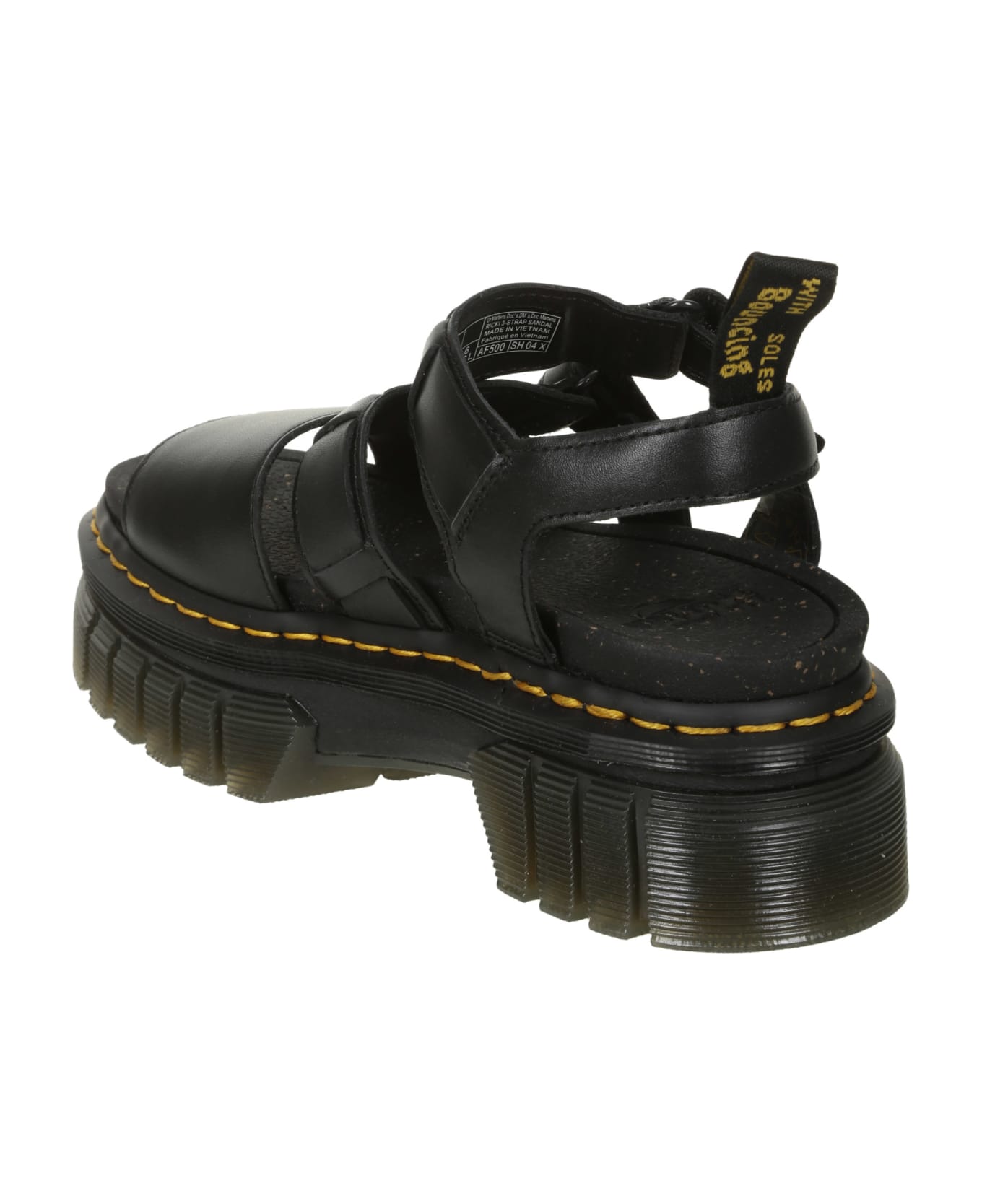 Dr. Martens Ricki Sandal - Combat Boot Combat Boots In Black Leather