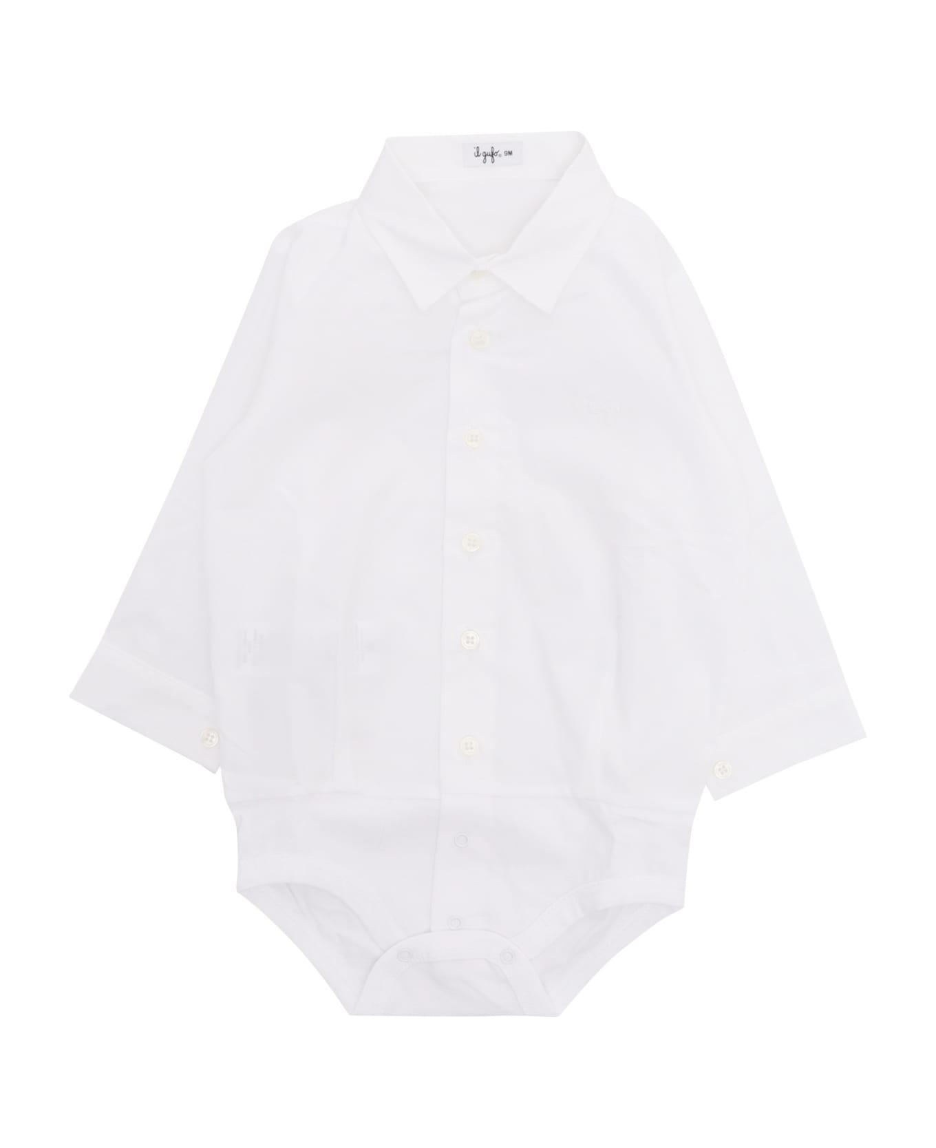 Il Gufo White Chemisier Bodysuit - WHITE シャツ