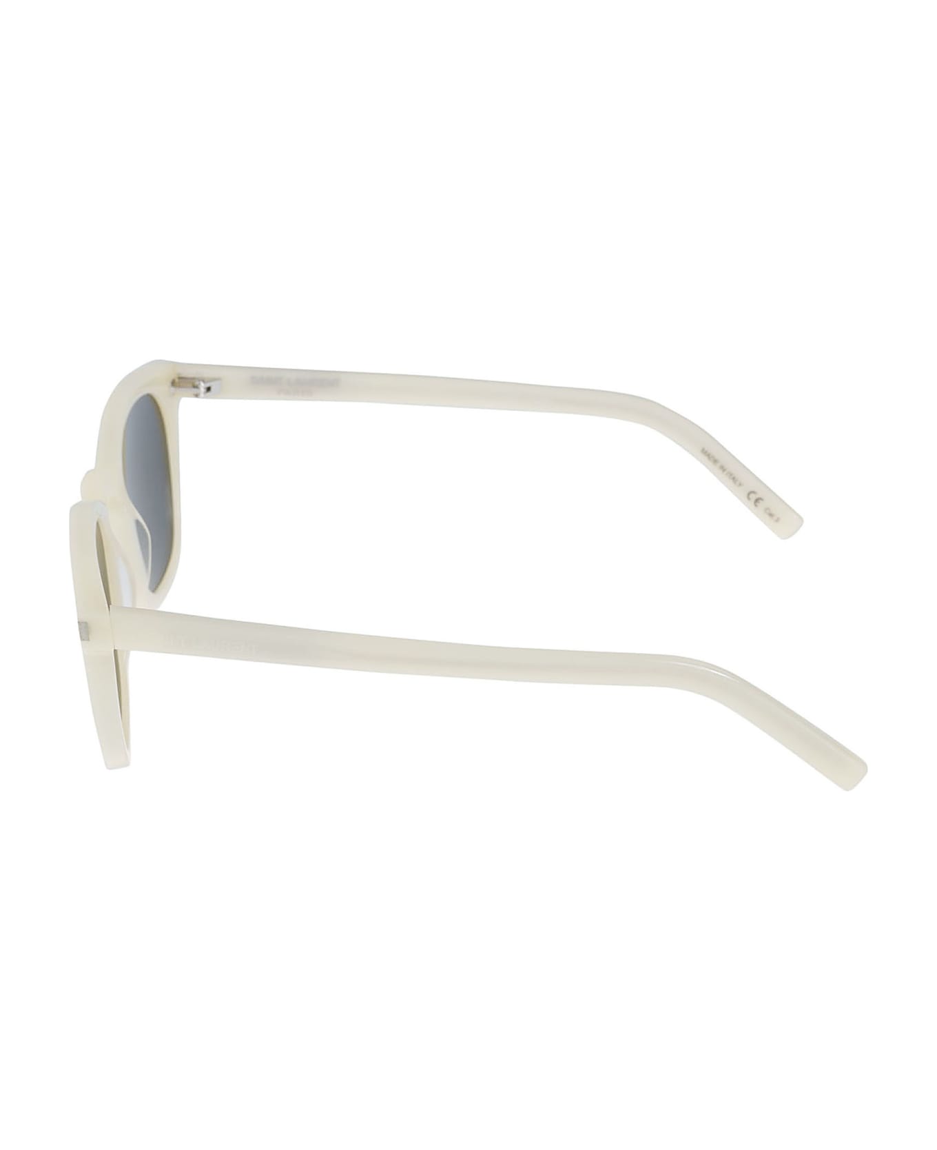 Saint Laurent Eyewear Metal Rhude Sunglasses - Ivory/Grey
