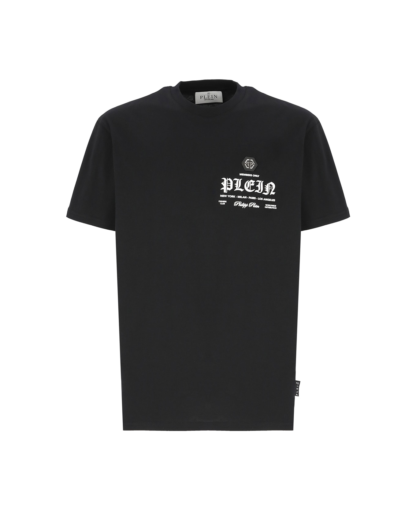 Philipp Plein Round Neck Ss T-shirt - Black