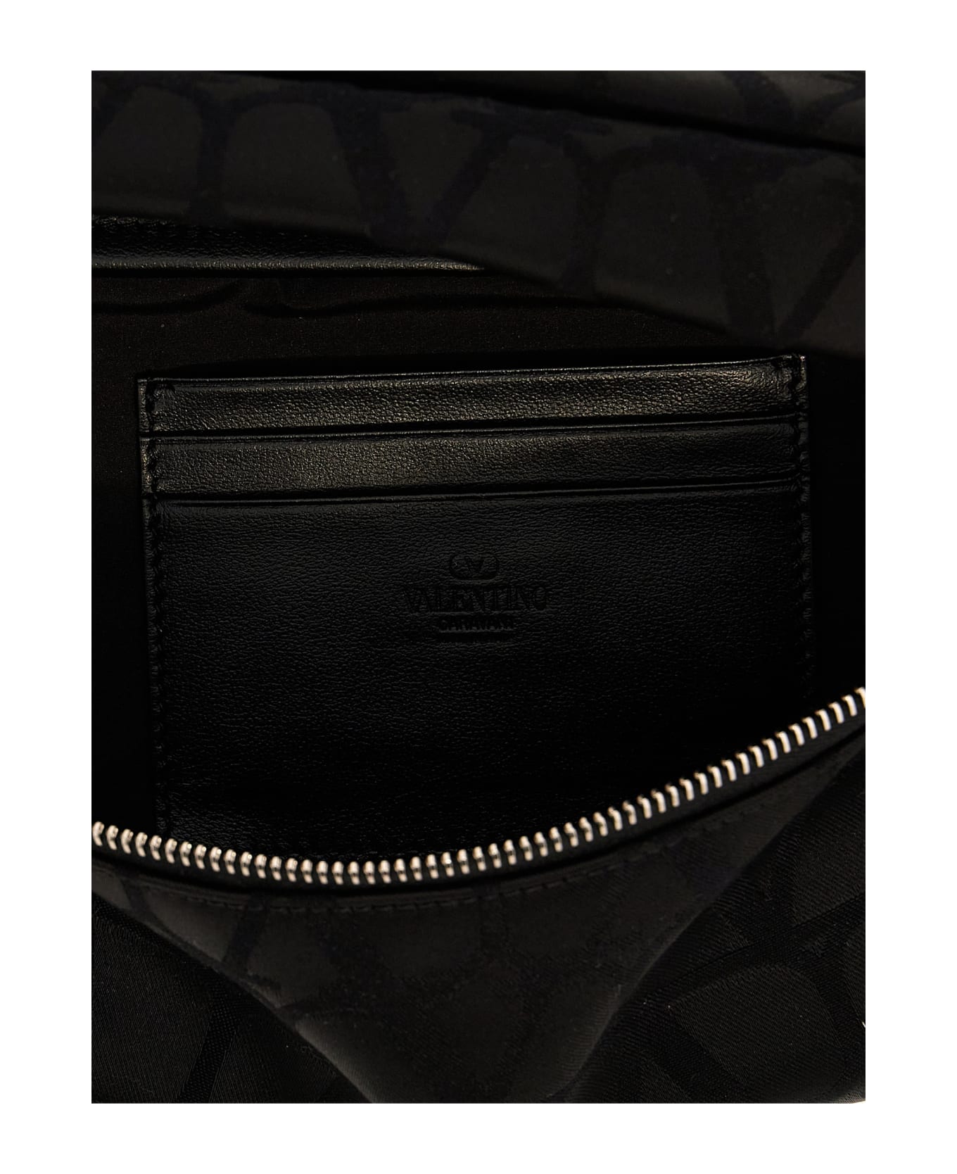 Valentino Garavani 'black Iconographe' Belt Bag - BLACK
