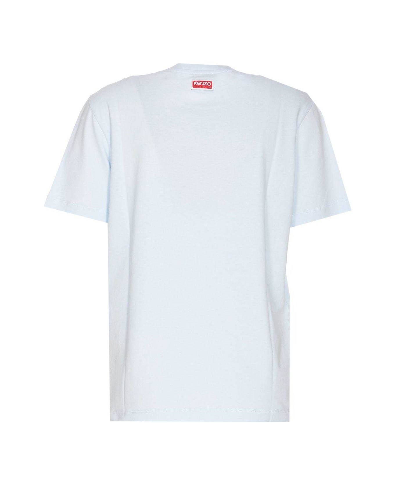 Kenzo T-shirt With Tiger Embroidery - LIGHT BLUE