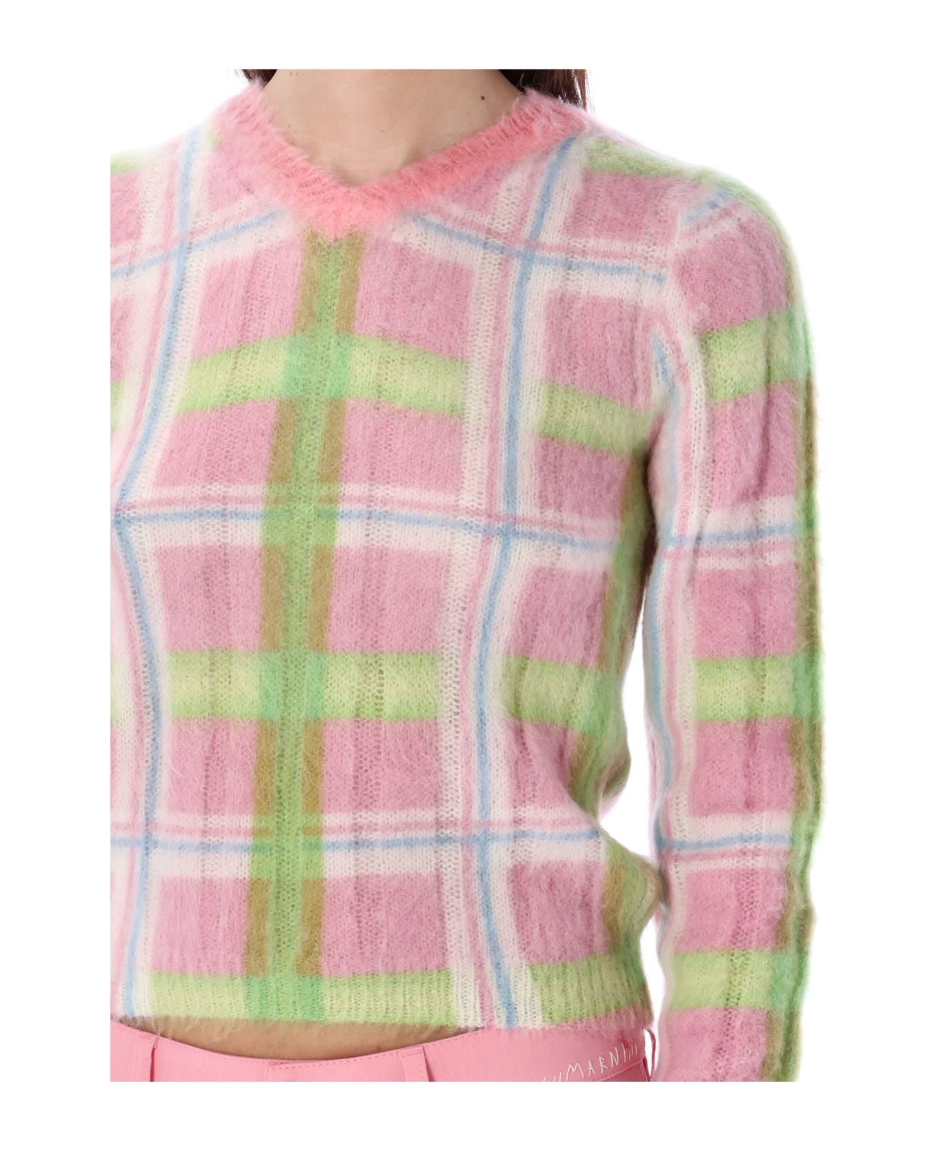 Marni V-neck Sweater - PINK GUMMY ニットウェア
