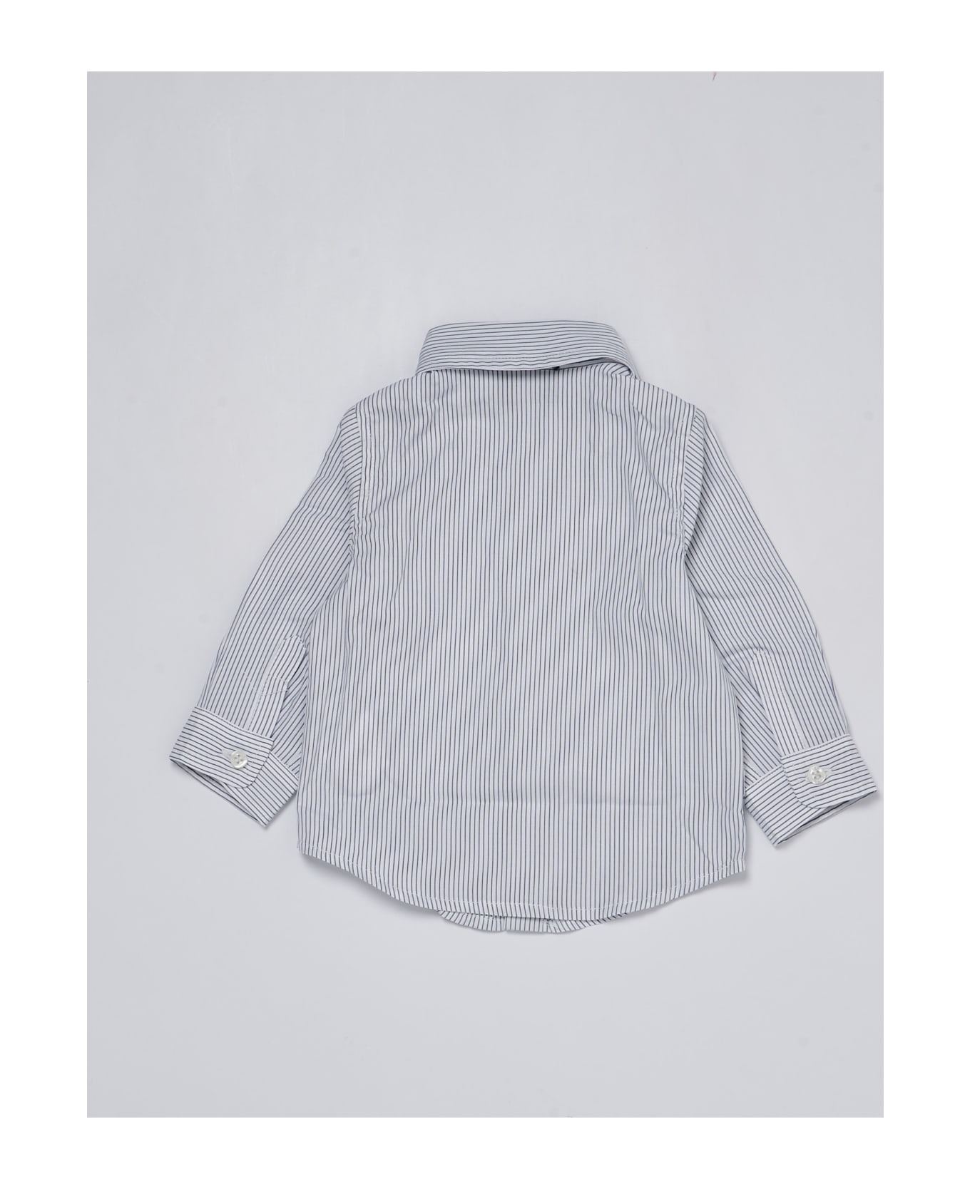 Fay Shirt Shirt - RIGA BIANCO-BLU シャツ