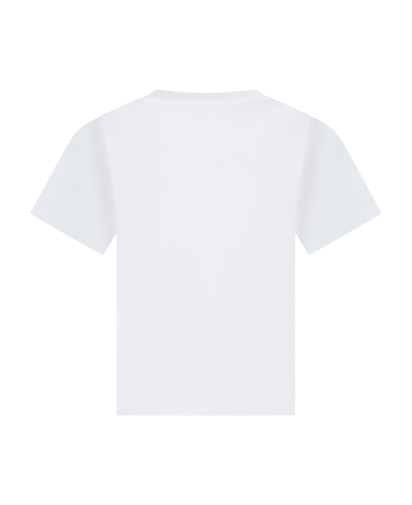 Kenzo Kids Ivory T-shirt For Kids With Logo - IVORY