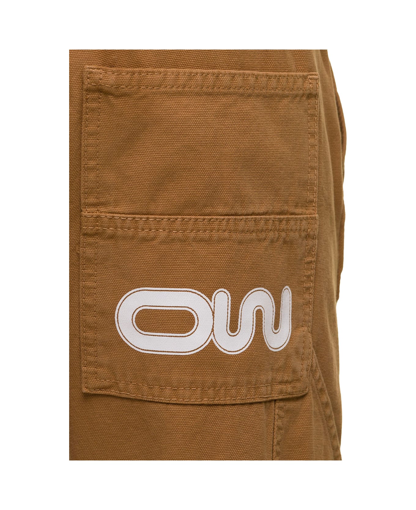 Off-White Ow Slow Canv Flare Carp Pant - Beige