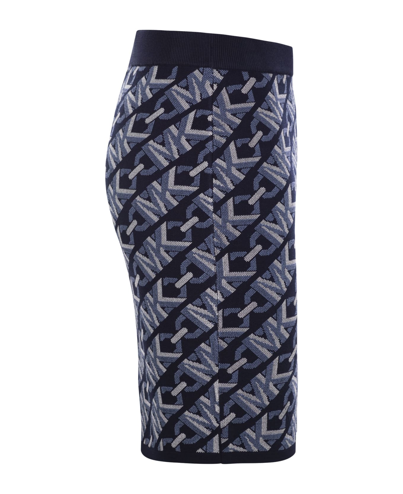 Michael Kors Jacquard Knit Skirt - Blue