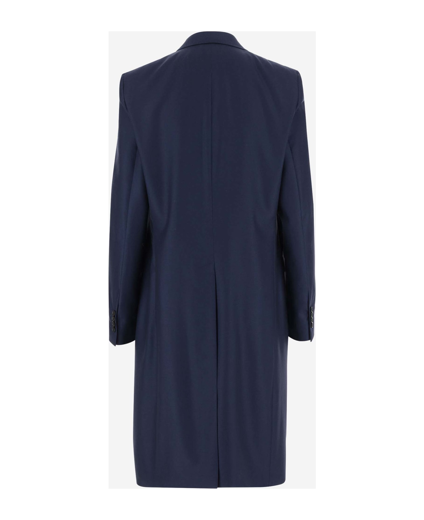 Armarium Double-breasted Wool Coat - Blue レインコート