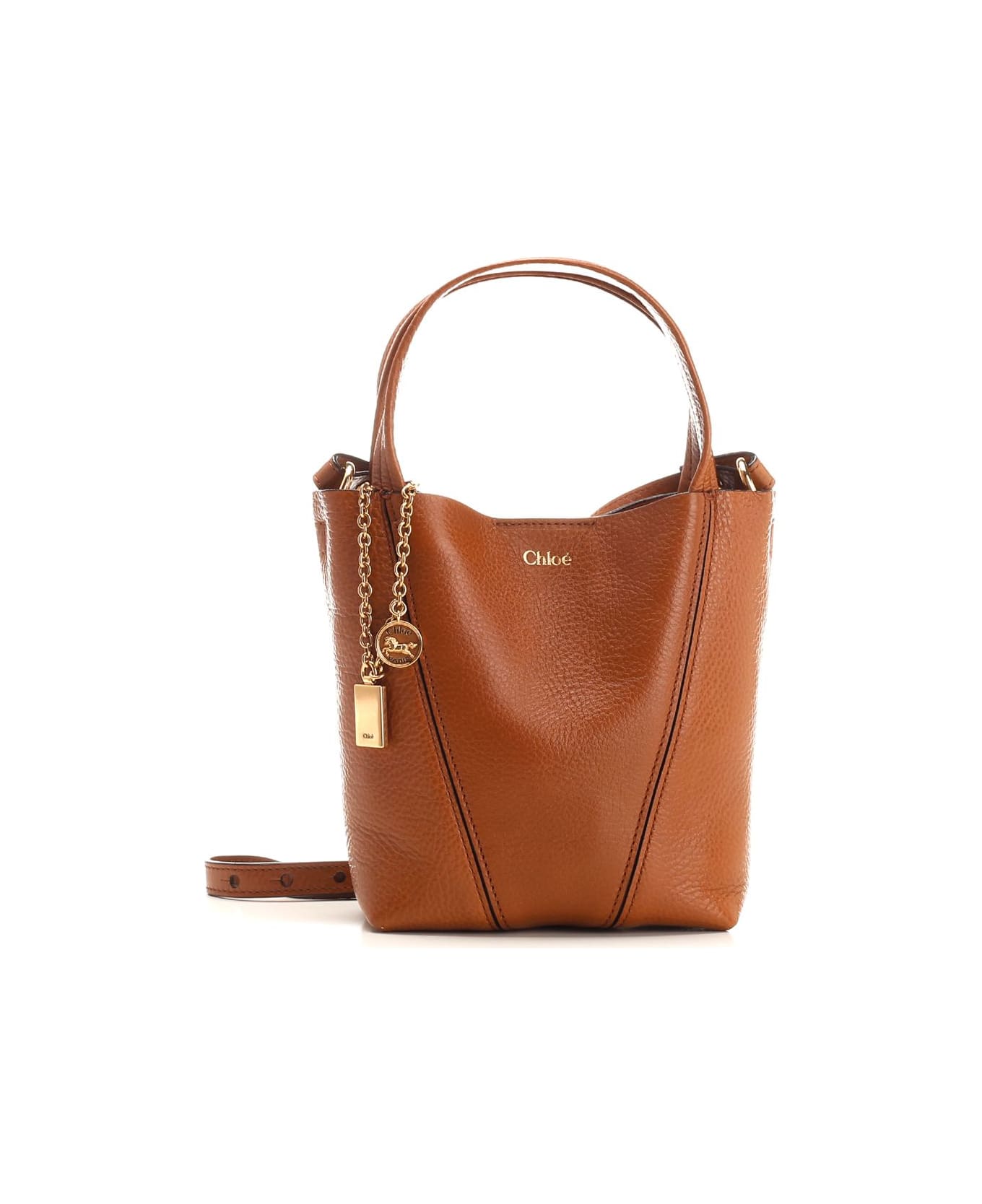 Chloé 
chloé Spin
 Small Tote Bag - Leather Brown