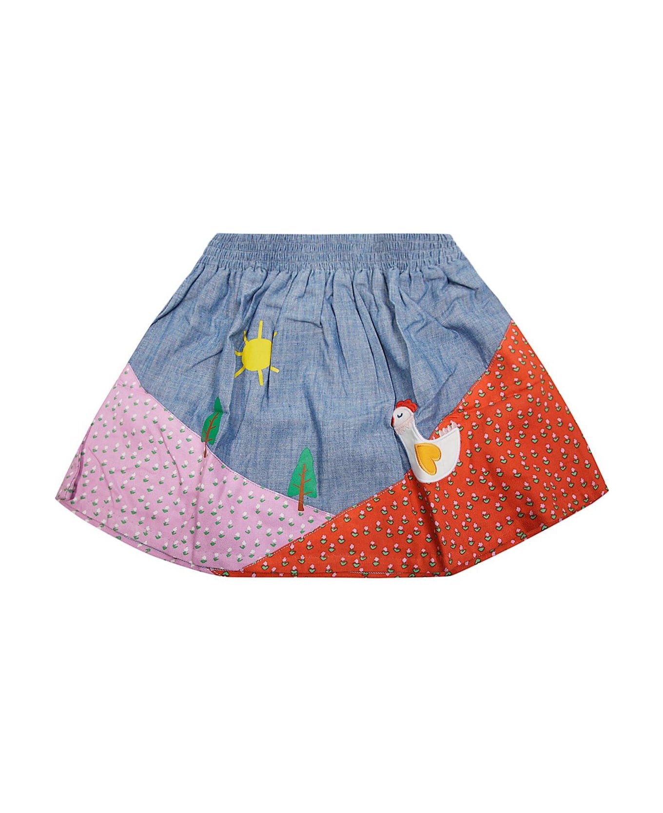 Stella McCartney Panelled Elastic Waist Skirt - Denim