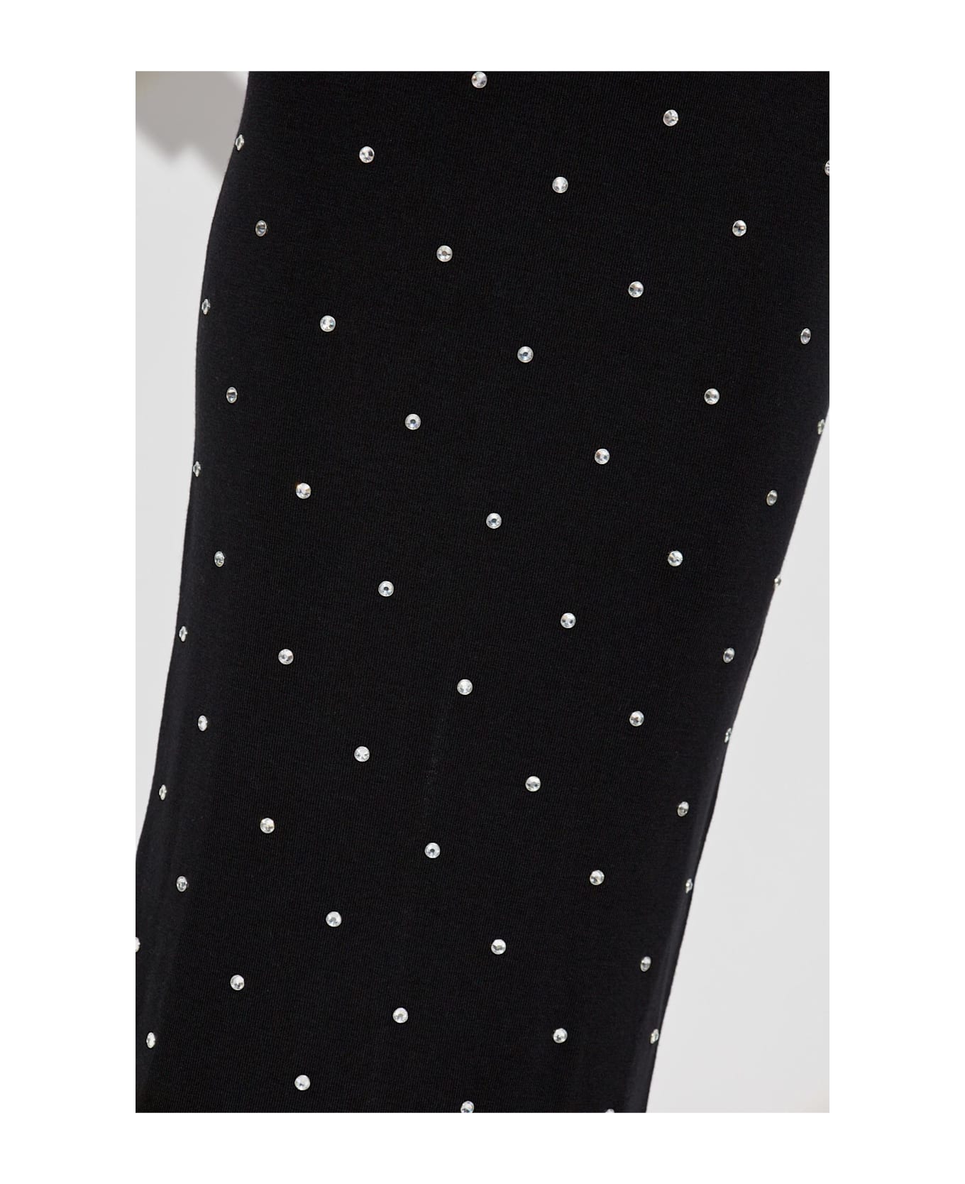 Versace Dress With Shimmering Appliqués - Black