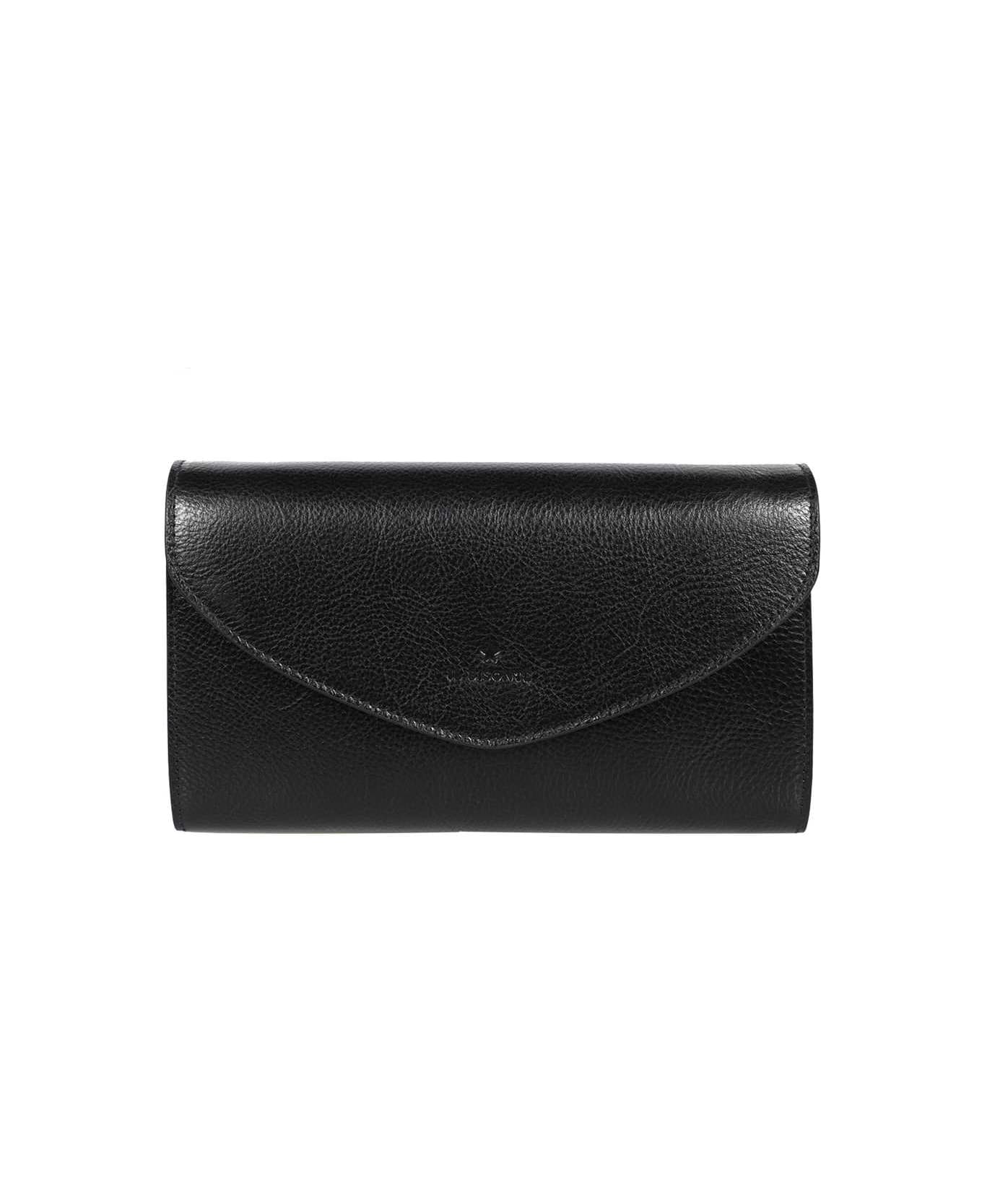Il Bisonte Leather Clutch - black