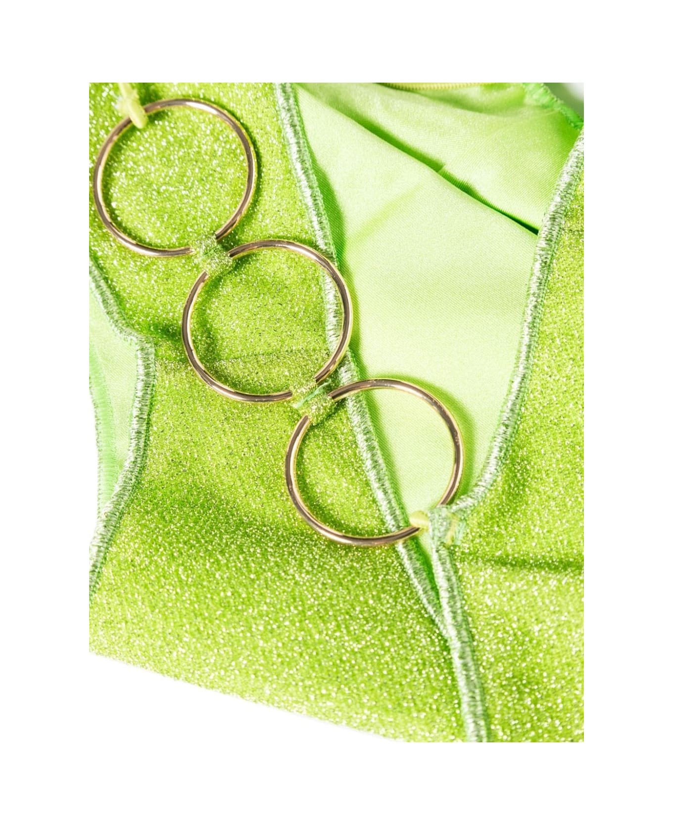 Oseree Lime Lumiere Ring Swimsuit - Green ワンピース