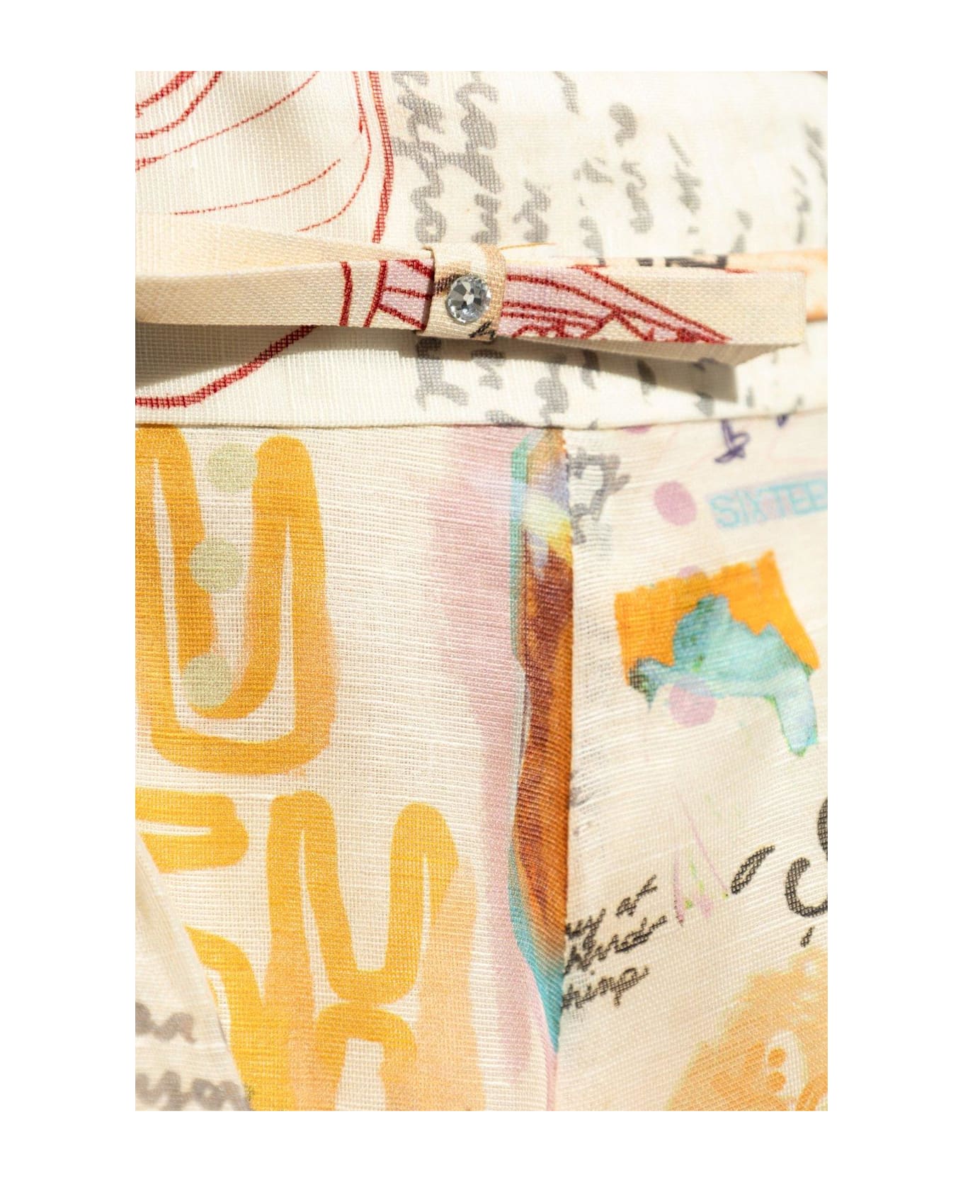 【Zimmermann】CRUSH BELTED TUCK SKORT ショートパンツ Zimmermann Crush Belted Tuck Skorts | italist