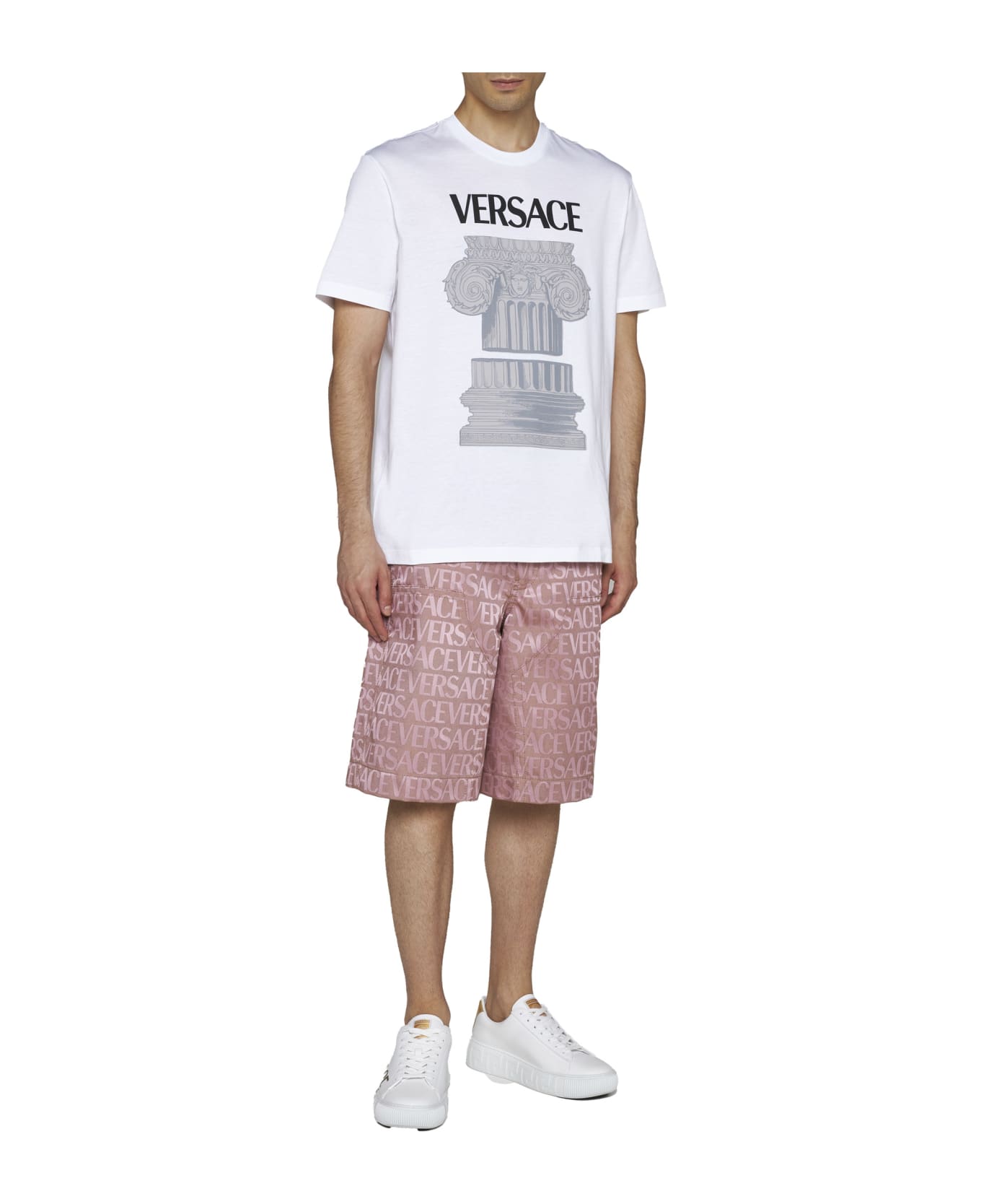 Versace Shorts - Pale pink+beige