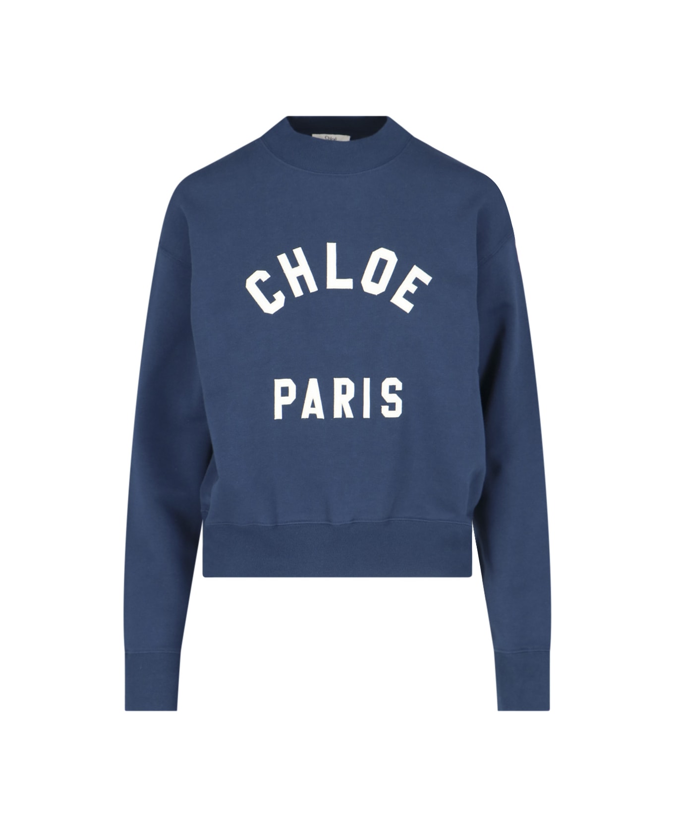 Chloé 'paris' Crew Neck Sweatshirt - BLUE