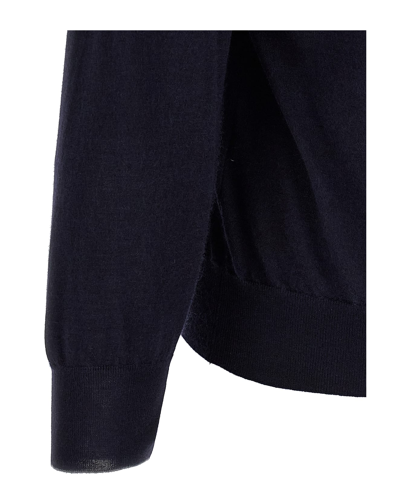 Brunello Cucinelli Silk Cashmere Cardigan - Blue
