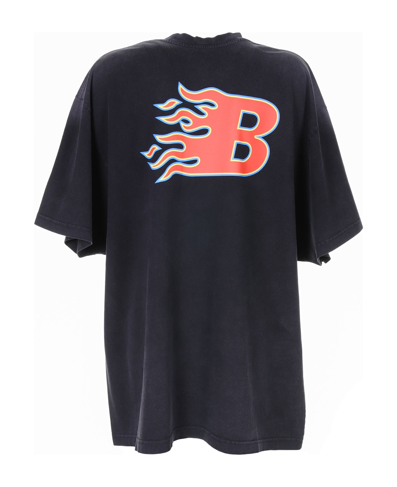 Balenciaga B Flame Oversized T-shirt | italist