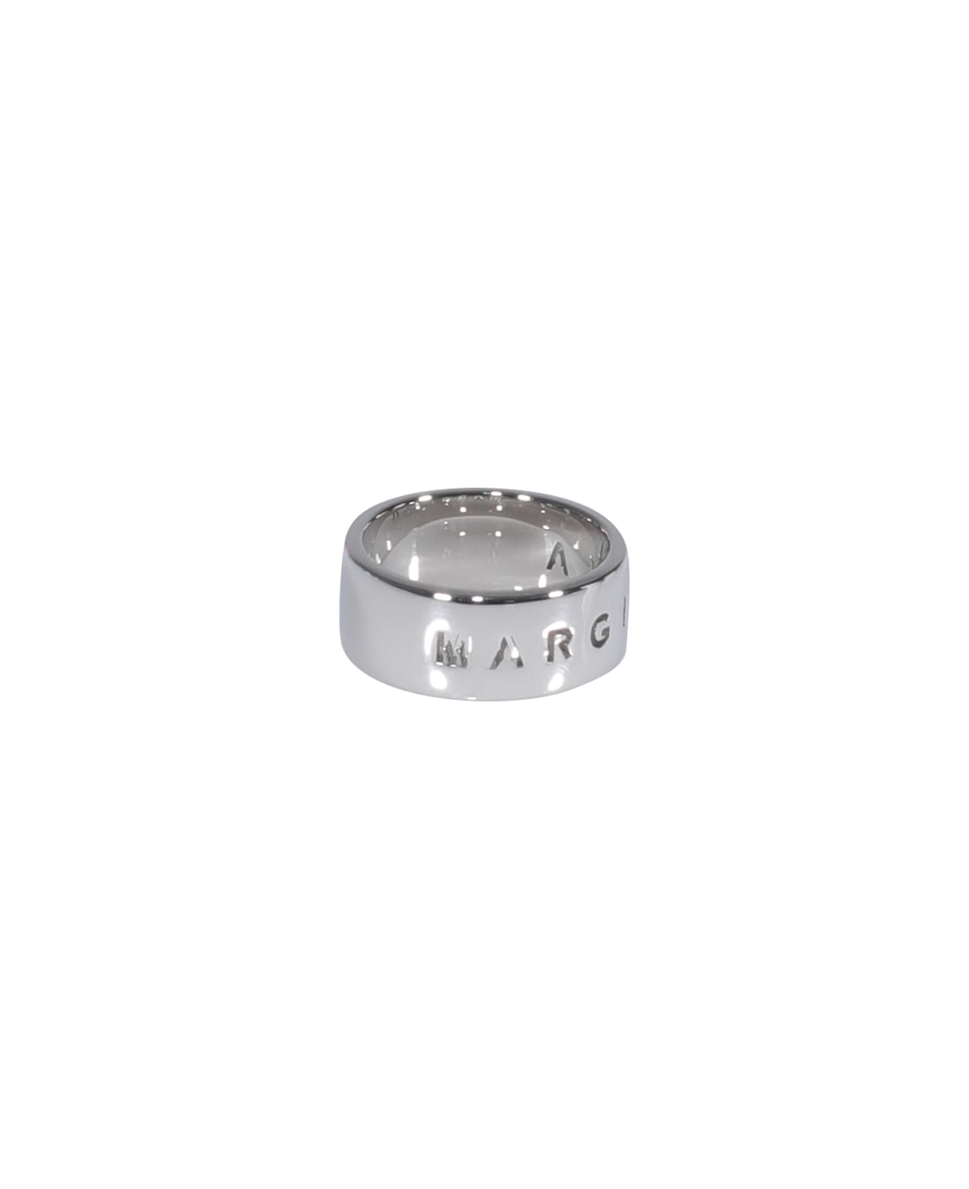 MM6 Maison Margiela Logo Ring - Silver
