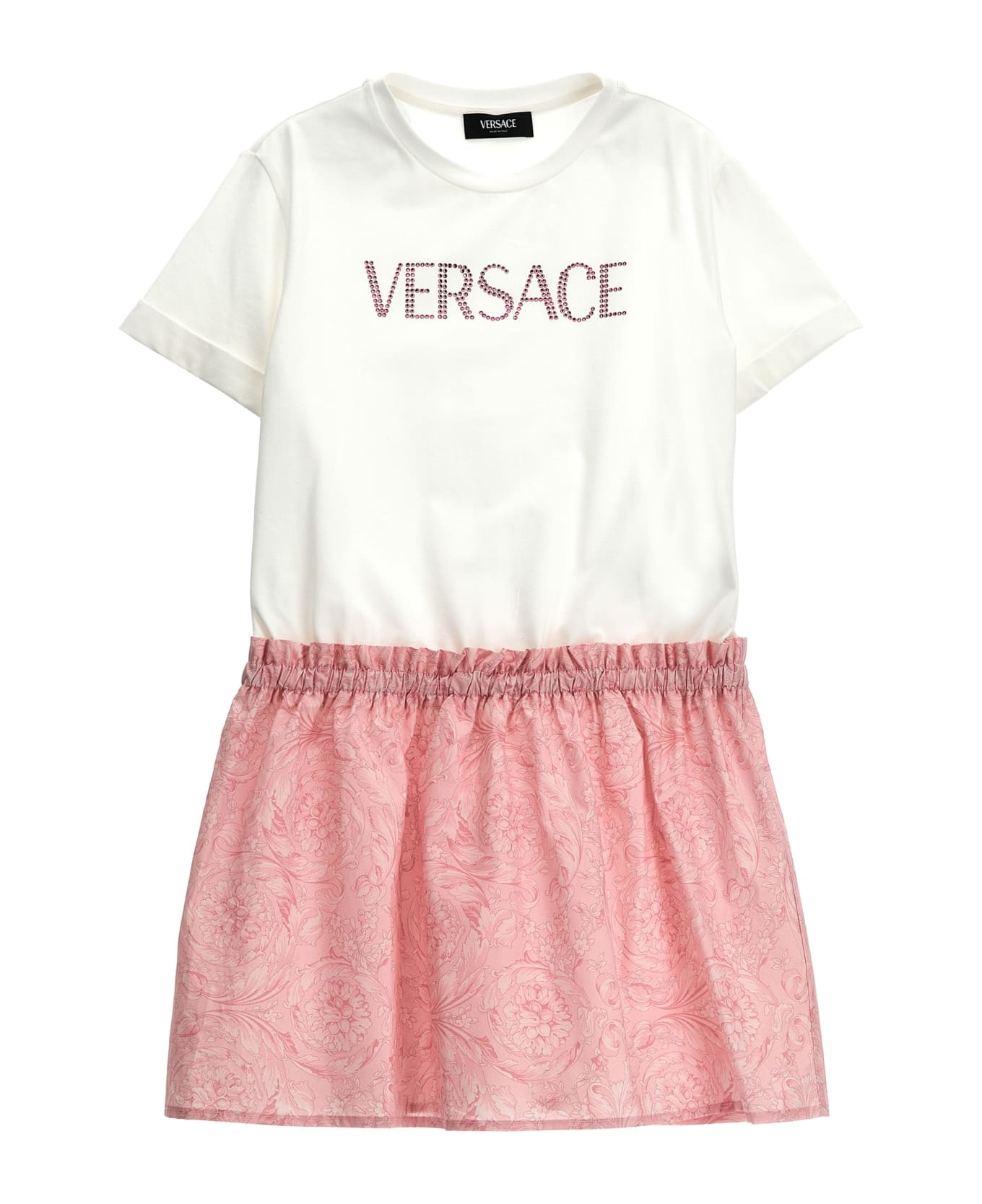 Versace Printed Logo Dress - Multicolor