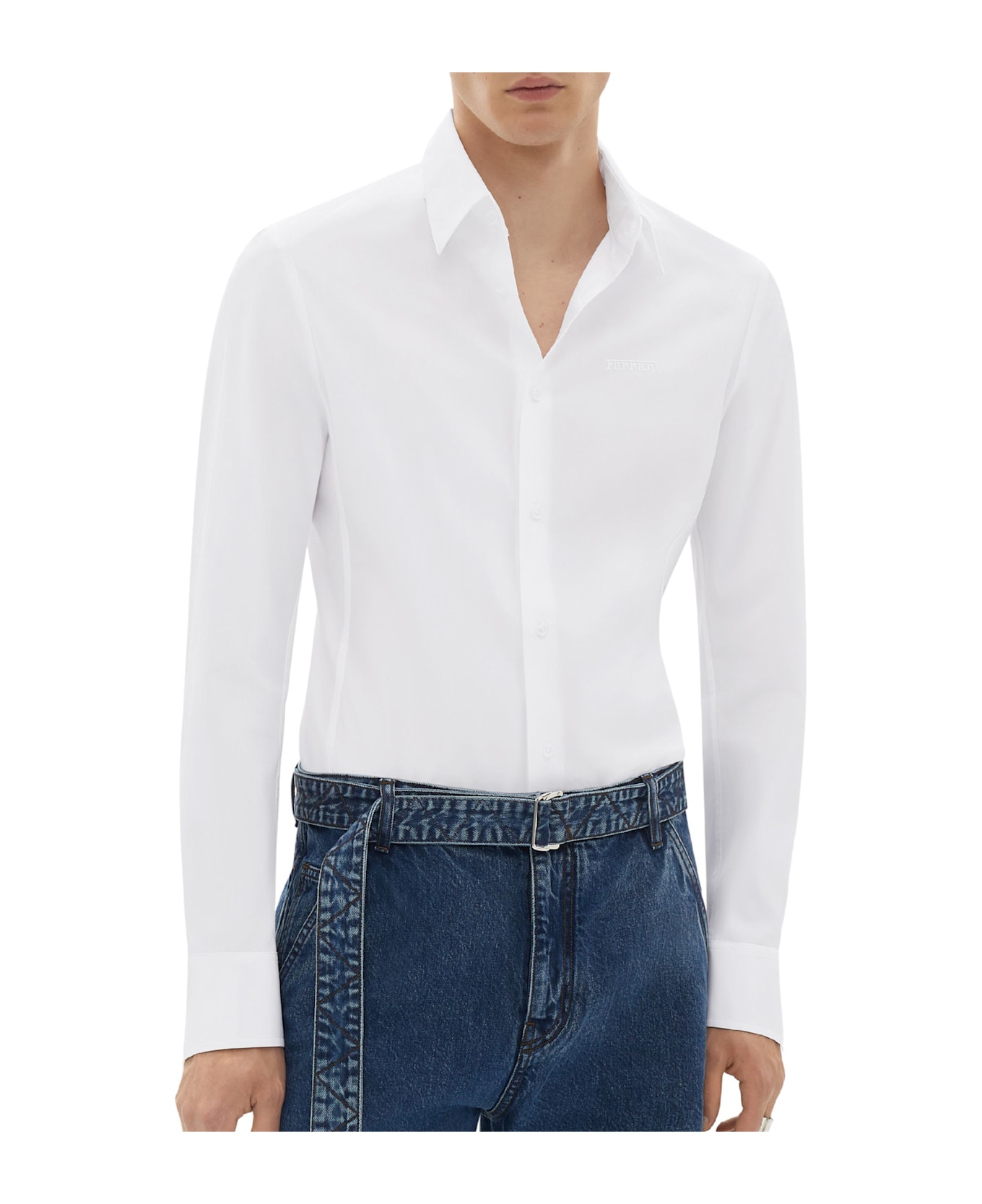 Ferrari Popeline Shirt - White