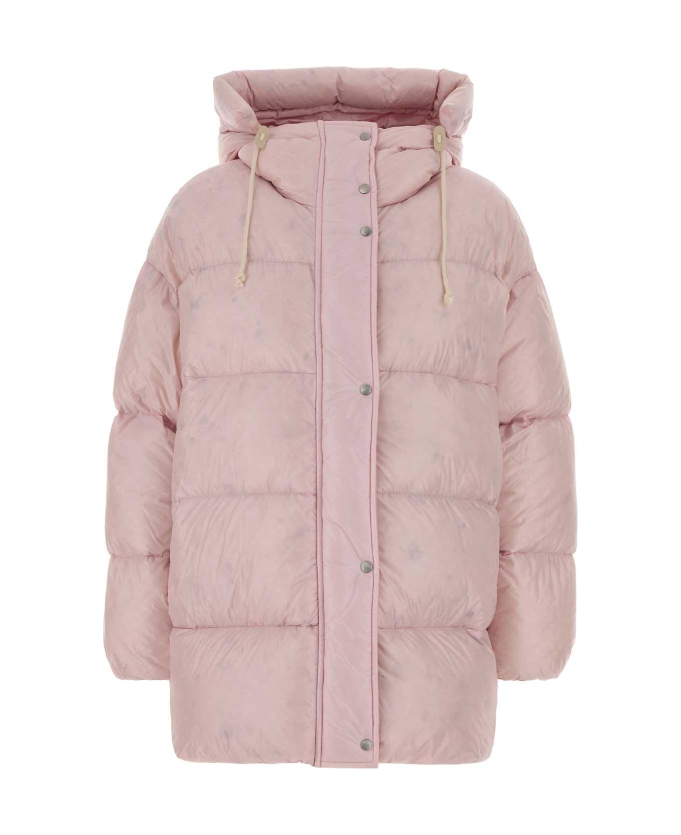 Jil Sander Pastel Pink Nylon Down Jacket - COTTONCANDY